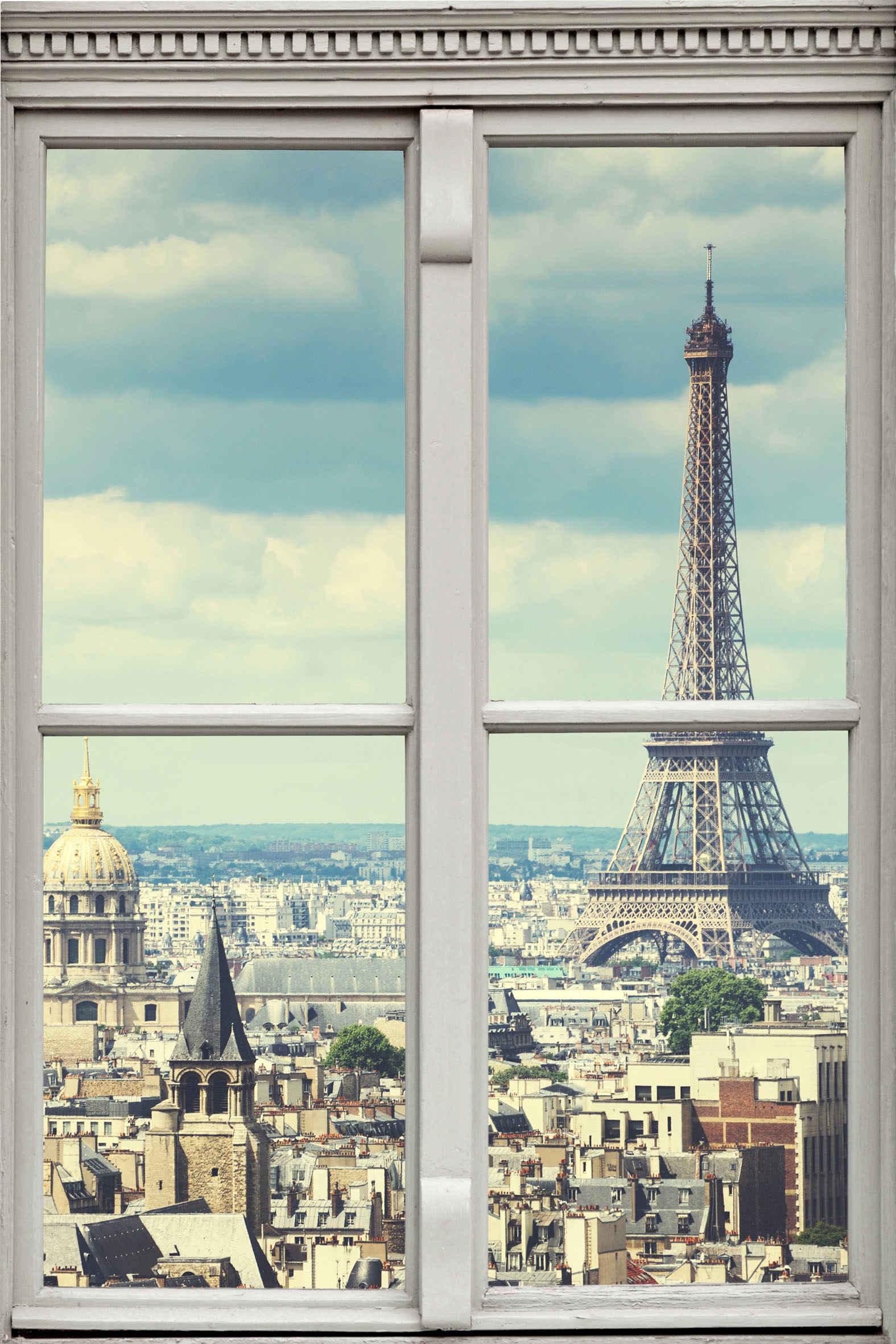 Wandsticker »Paris«, Wandsticker, Wandbild, selbstklebend, 3D, Fenster