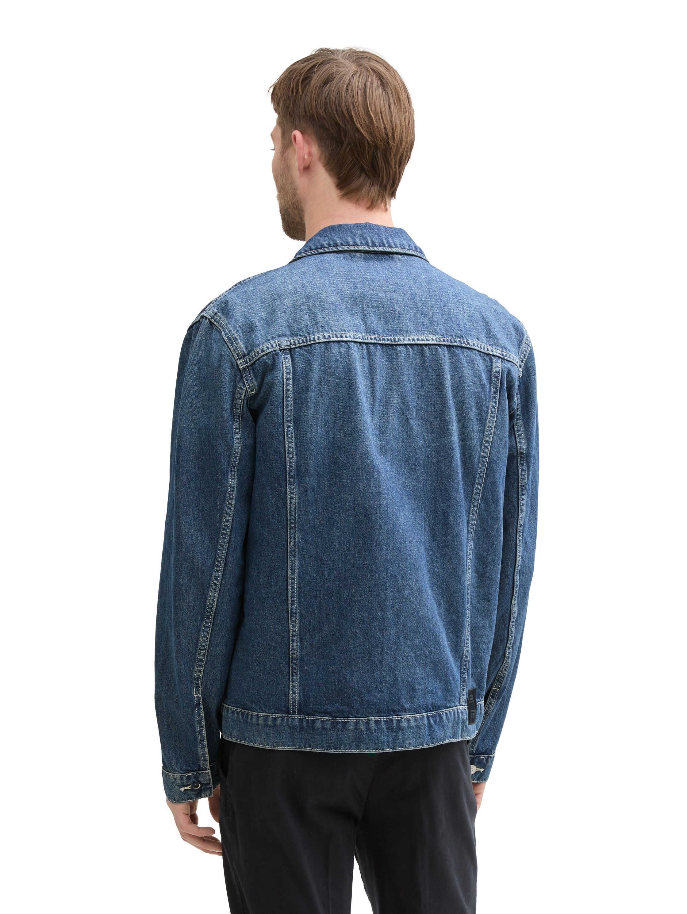 TOM TAILOR Jeansjacke, ohne Kapuze, mit Reverskragen