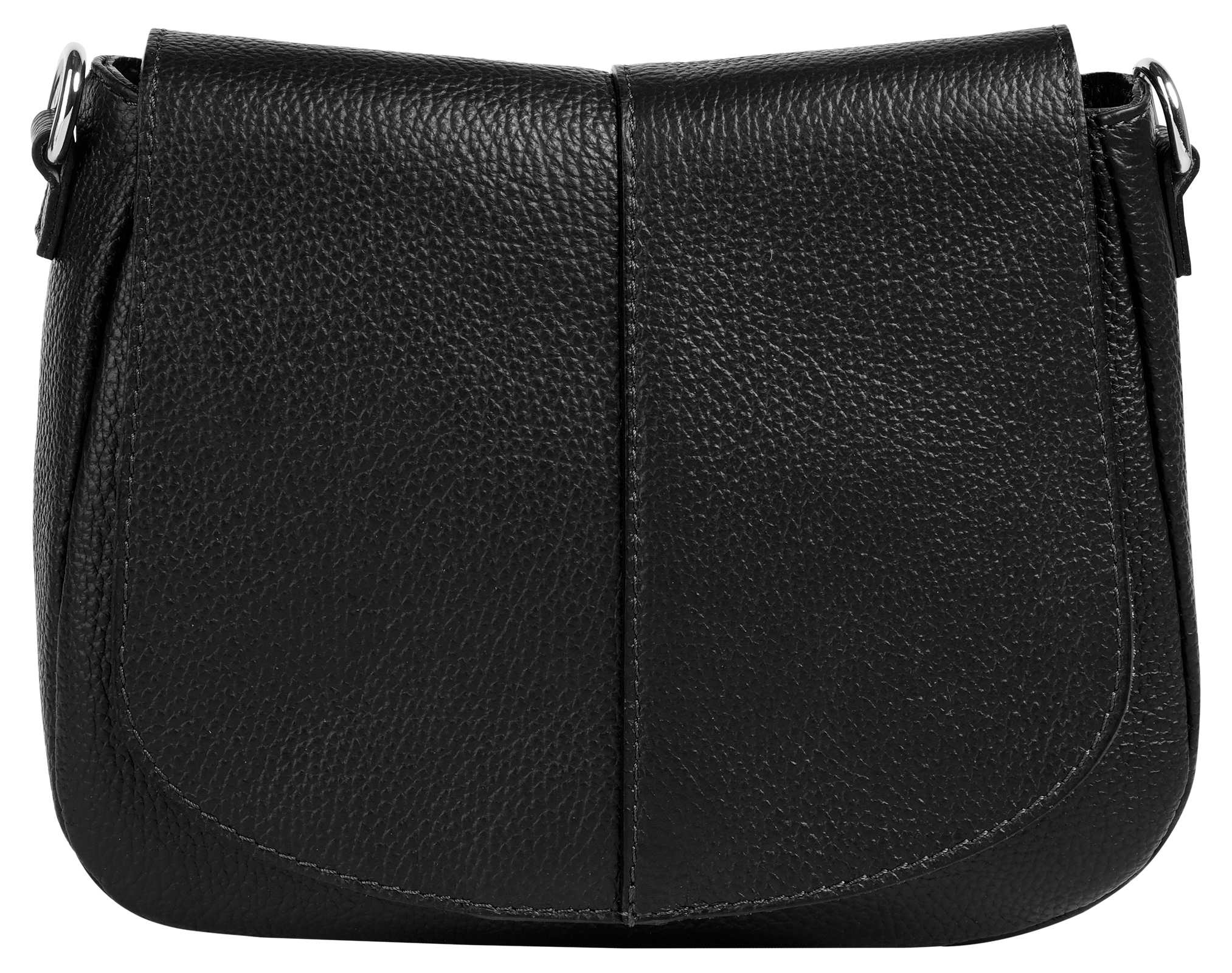 Cluty Umhängetasche, echt Leder, Made in Italy