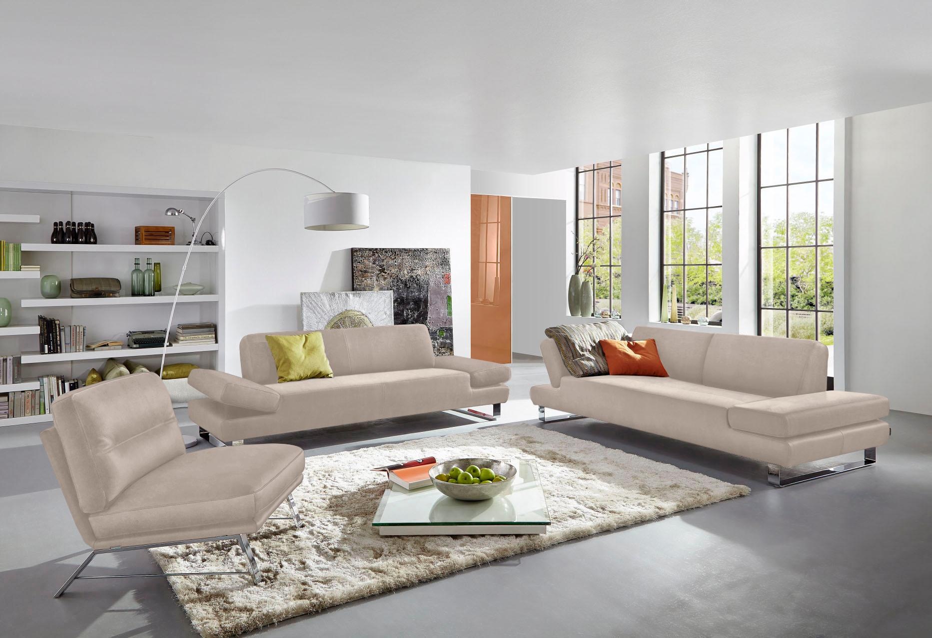 W.SCHILLIG 3-Sitzer »taboo Designsofa mit hohem Sitzkomfort« mit Übertiefe, inklusive Armlehnenverstellung