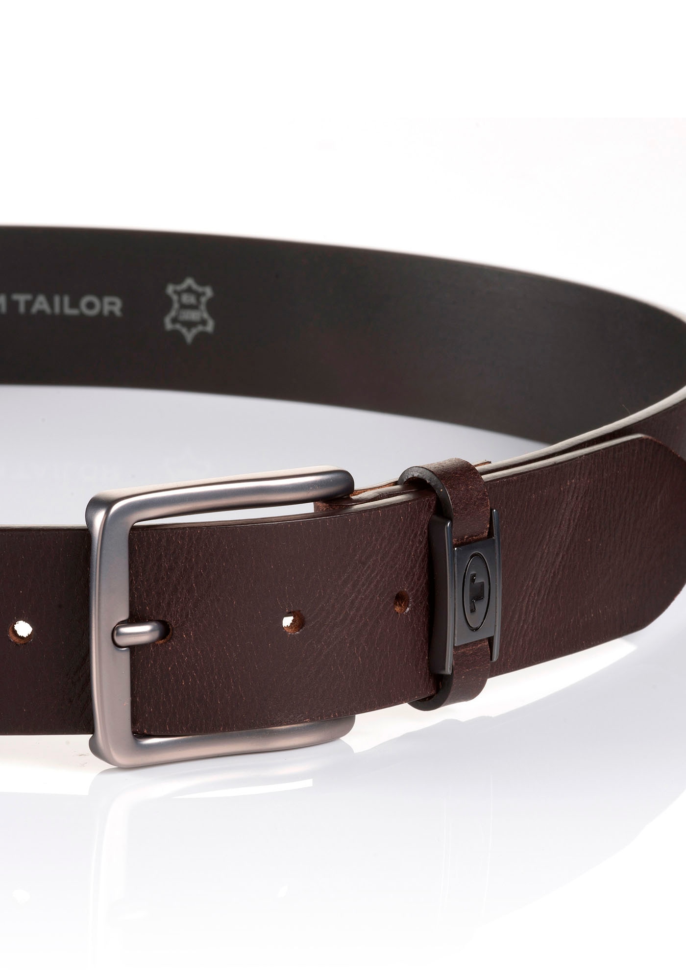 TOM TAILOR Ledergürtel »TTJULIAN«, 4 cm breiter Herrengürtel, ideal zu Jeans, bis Gr. 120
