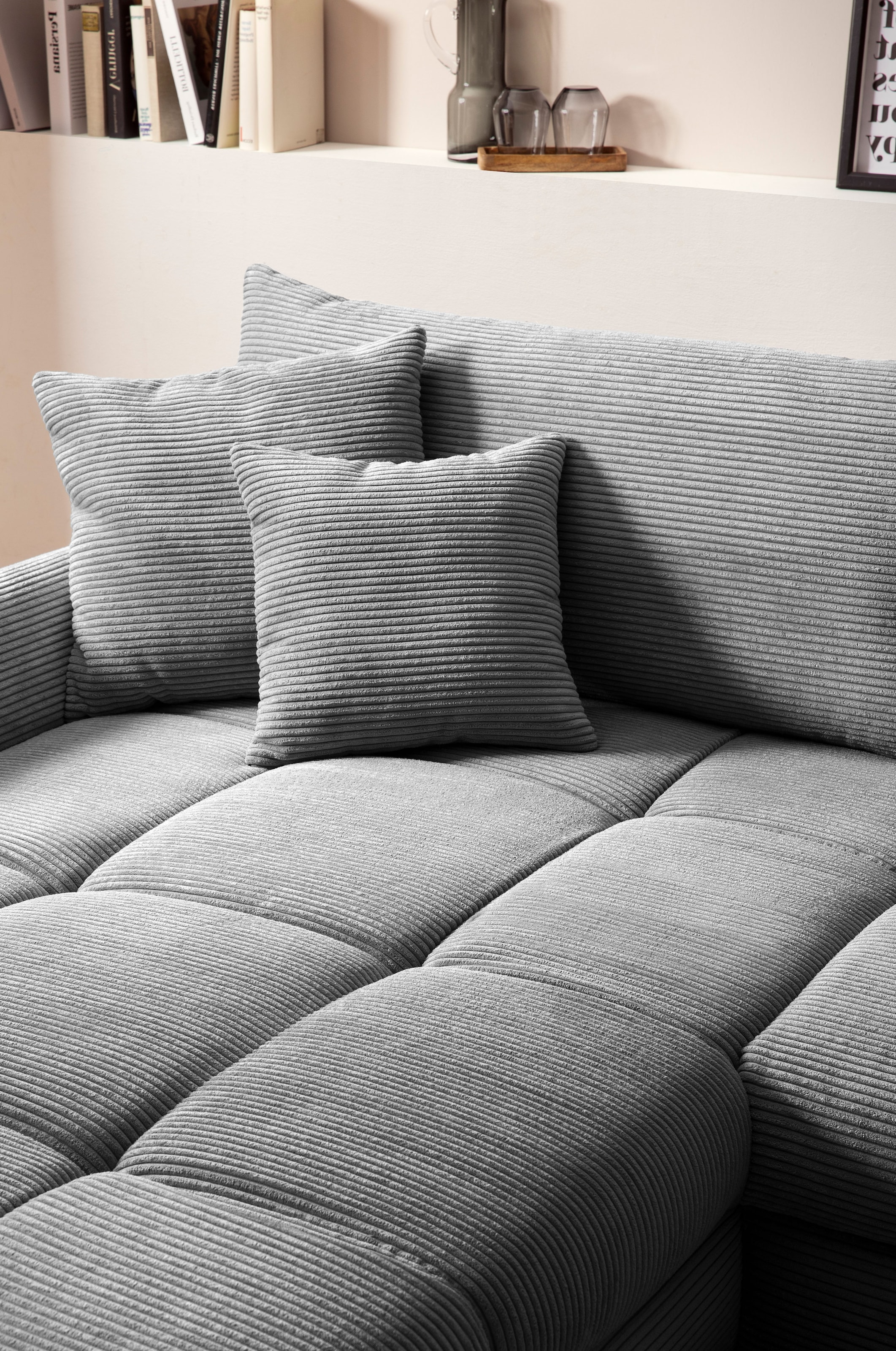 Mr. Couch Ecksofa »Ronaldo, L-Form, wahlweise mit Kaltschaum« wahlweise mit Kaltschaum