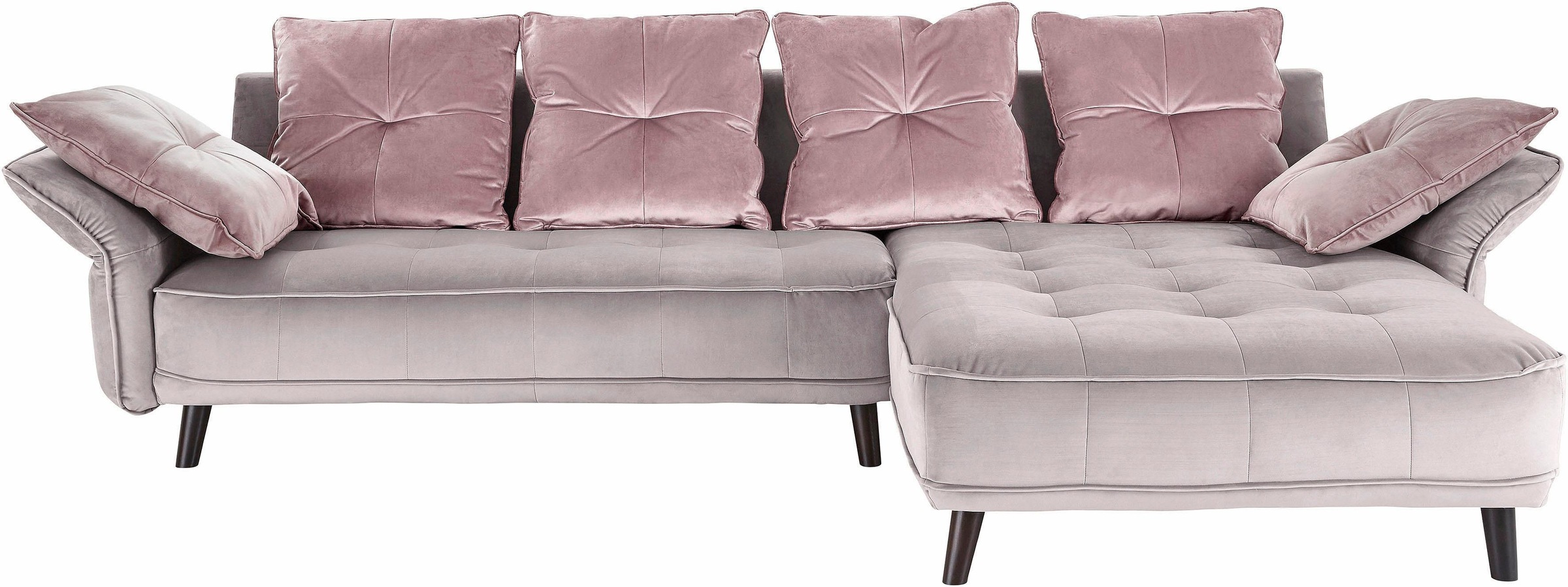 INOSIGN Ecksofa »Charming«, mit farblich abgesetzten Rückenkissen kaufen