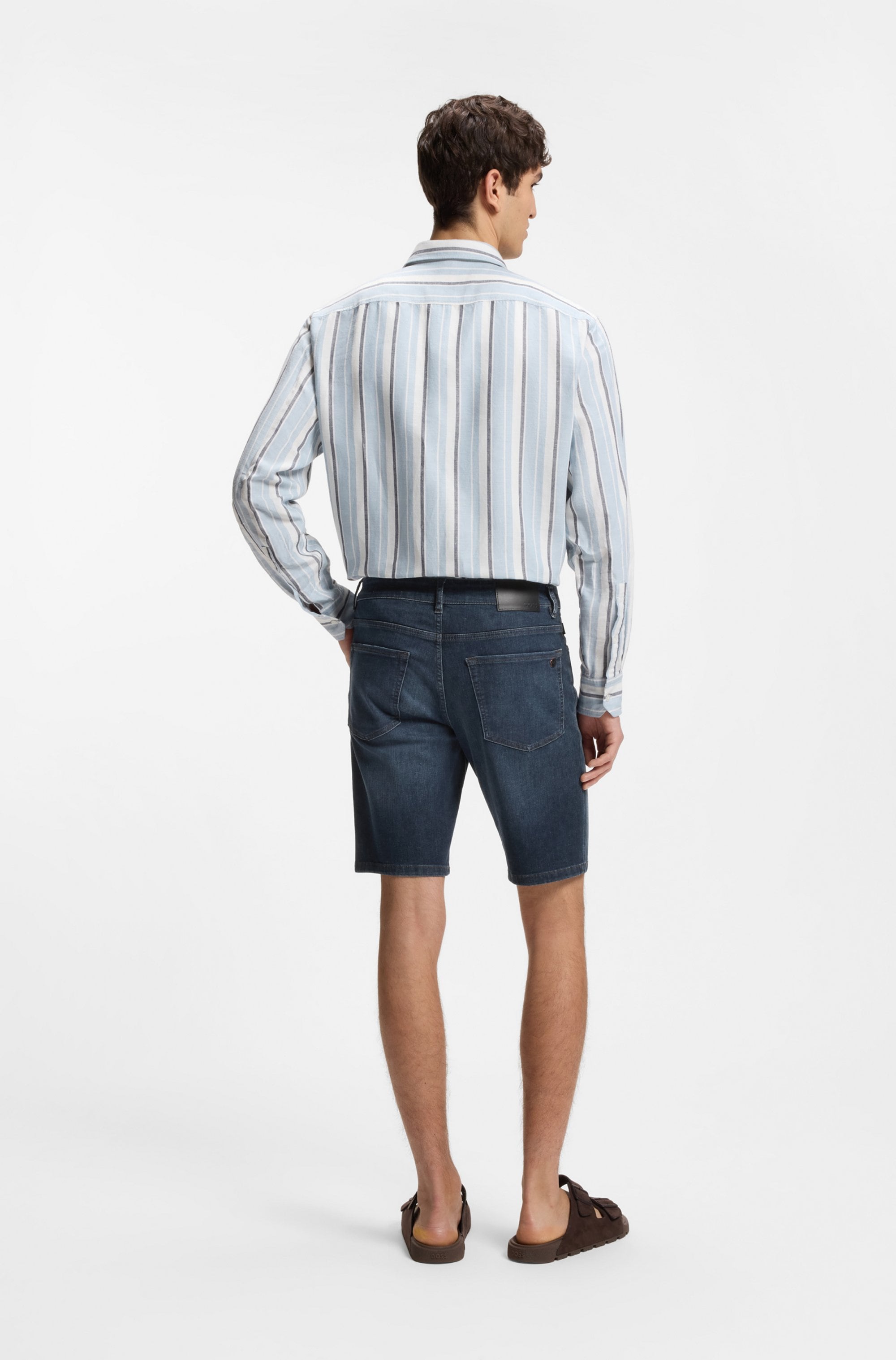 BOSS ORANGE Jeansshorts »Re.Maine Shorts Bo« Stretch-Denim im Straight Fit