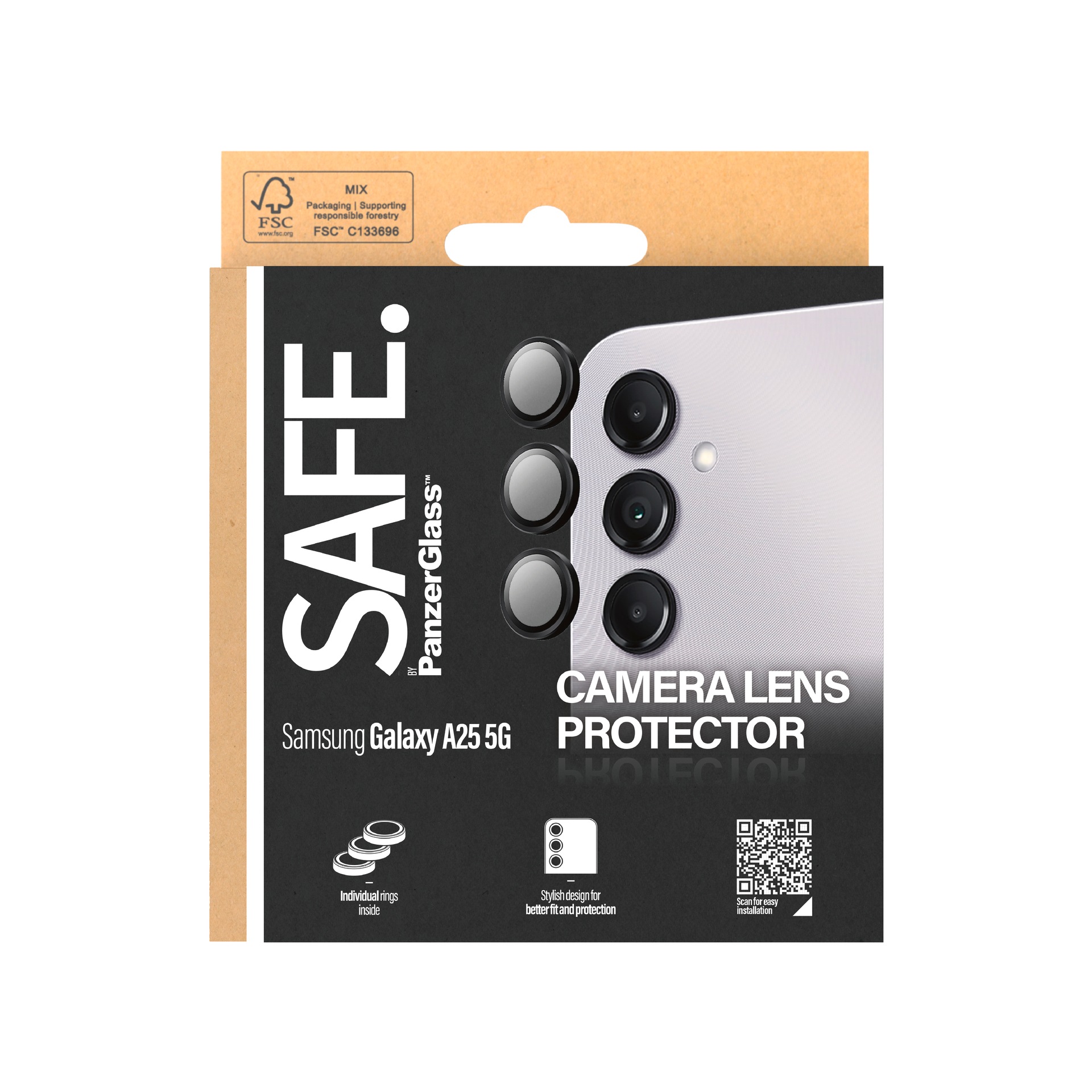 SAFE by PanzerGlass Kameraschutzglas »Camera Lens Protector«, für Samsung Galaxy A25 5G, Kameraschutz