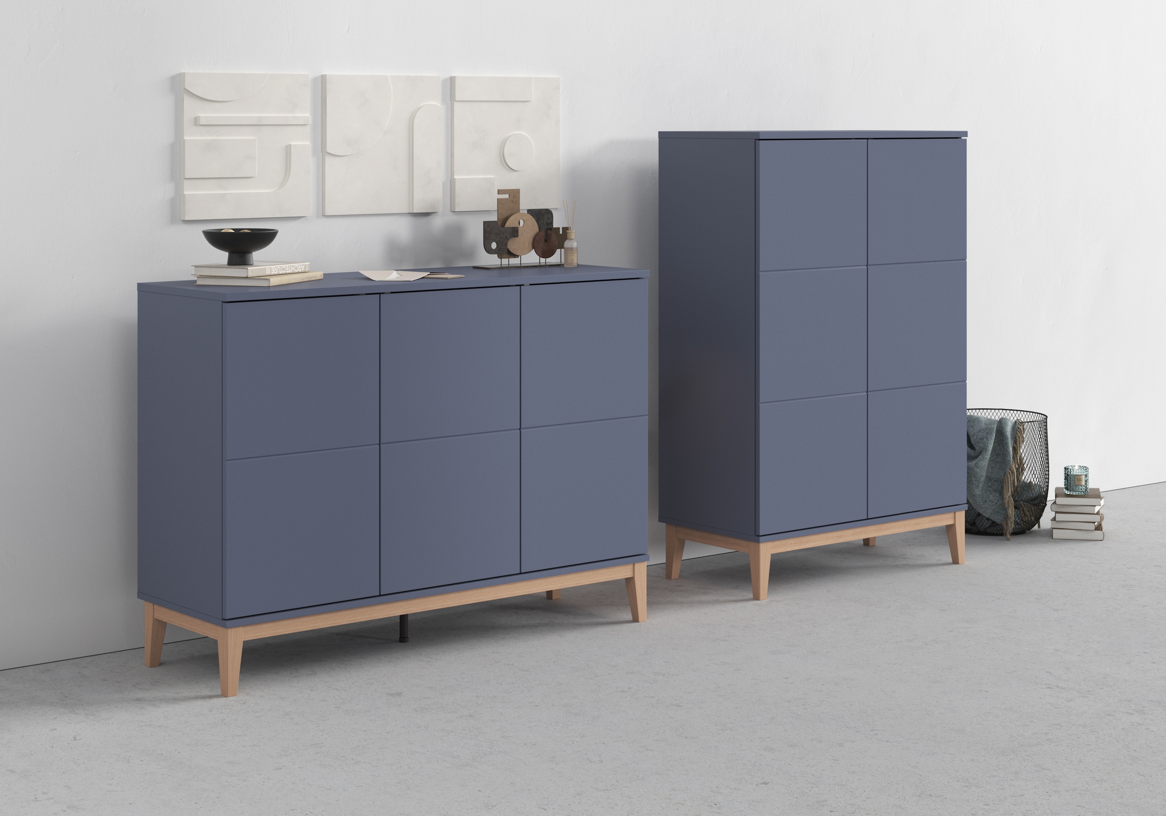 andas Sideboard »Maryd«, (1 St.), Kommode, Untergestell in Holzoptik, Breite 120 cm