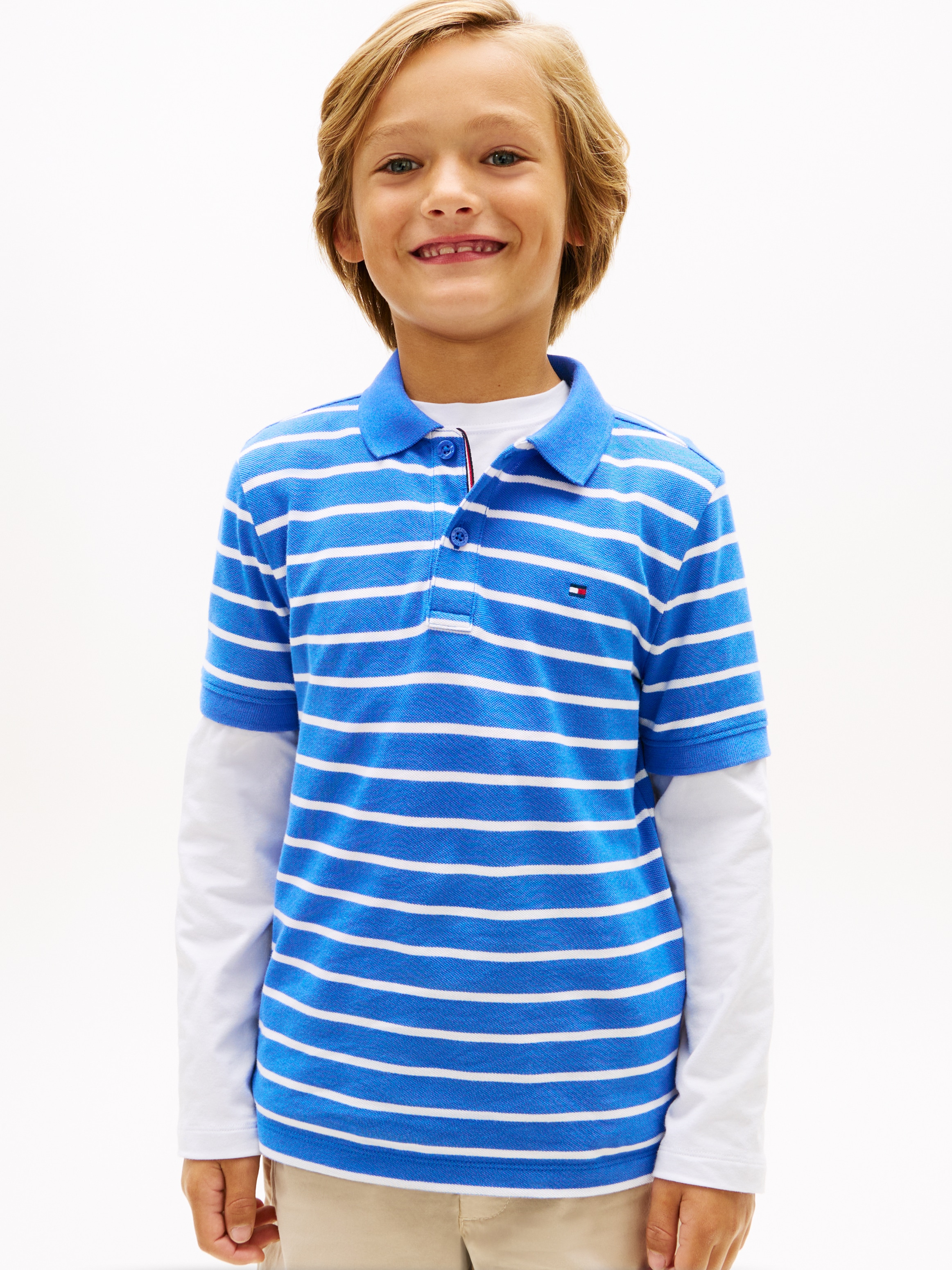Tommy Hilfiger Poloshirt »FLAG POLO SS« Kinder bis 16 Jahre, regular fit
