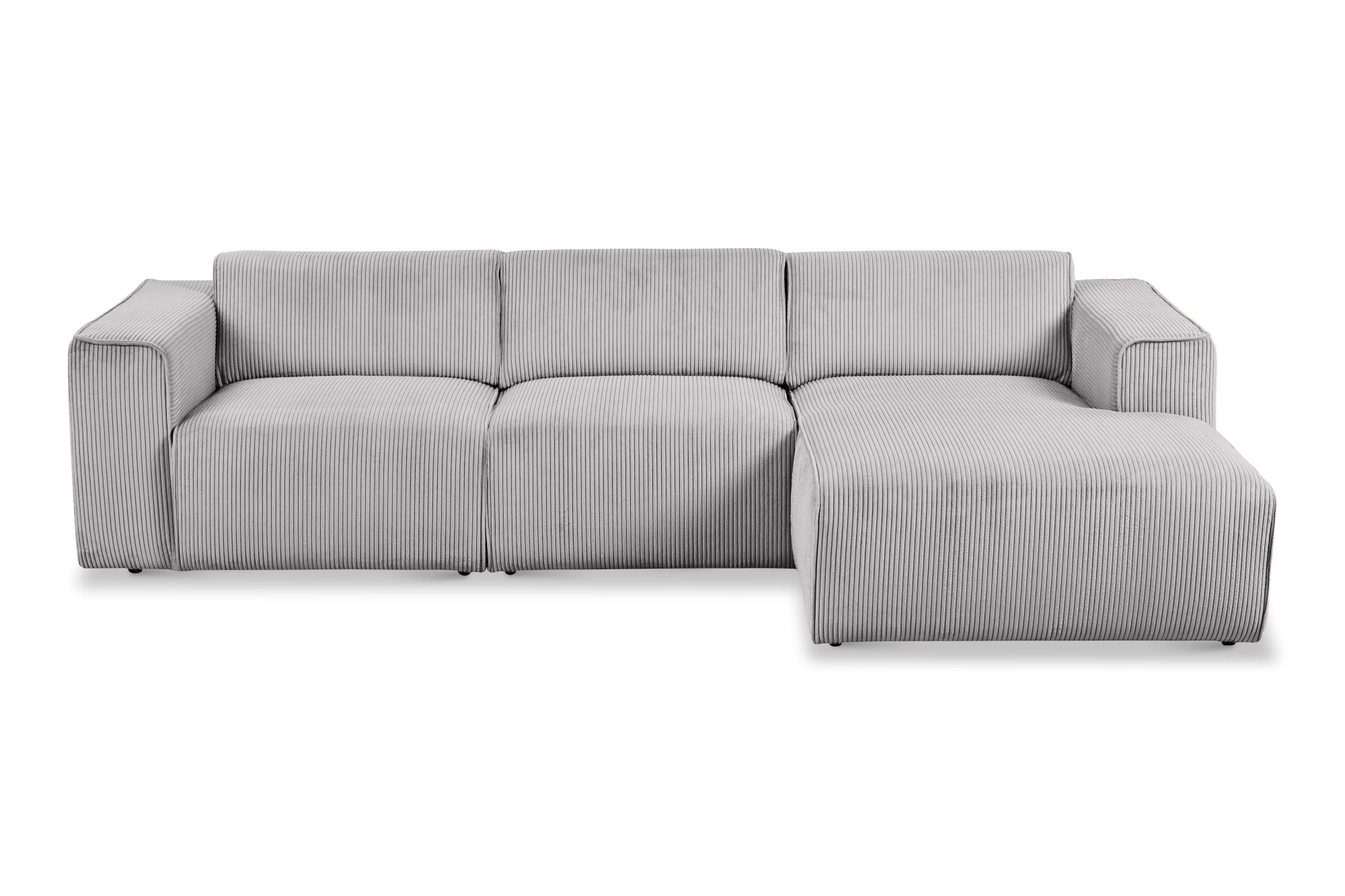 andas Ecksofa »Noord«, L-Form, mit Kedernaht, Breite 281 cm, Cord, Struktur, Webstoff