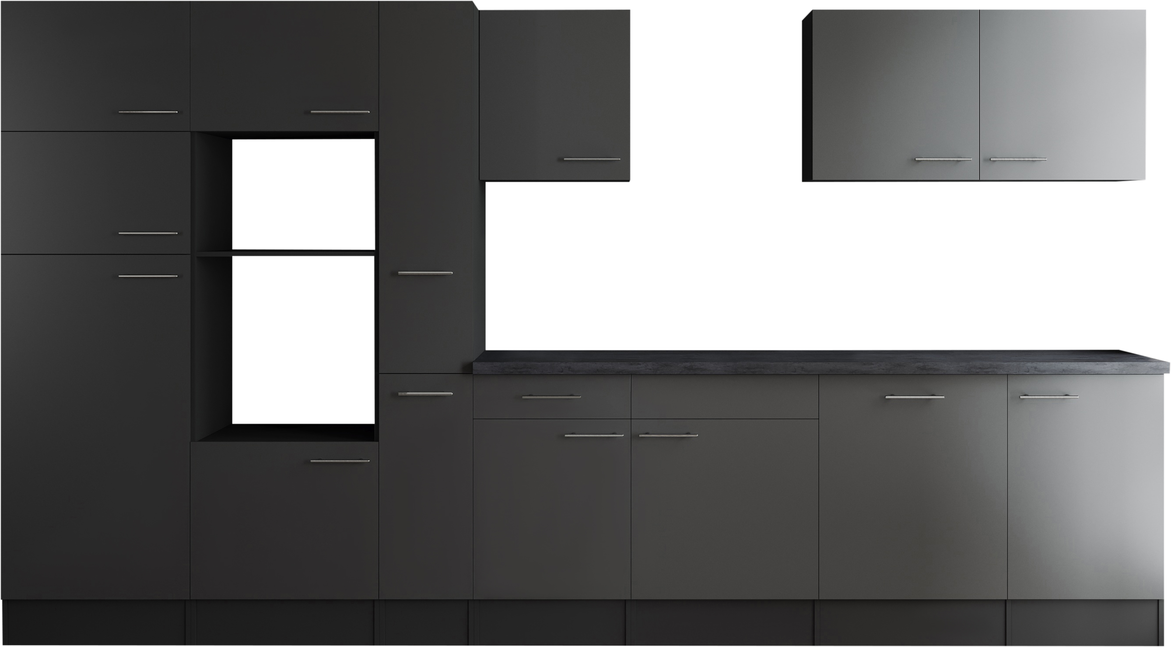 RESPEKTA Küchenzeile »Oliver« Breite 370 cm, 90 cm Arbeitshöhe, in exklusiver Konfiguration für OTTO