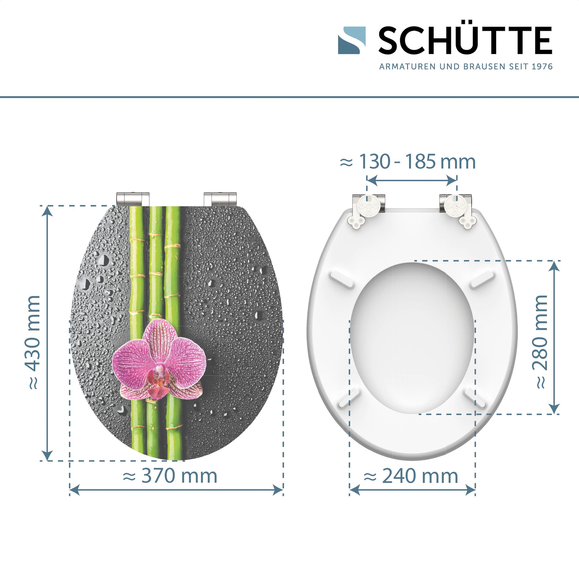 Schütte WC-Sitz »Asia«, High Gloss mit MDF Holzkern, mit Absenkautomatik