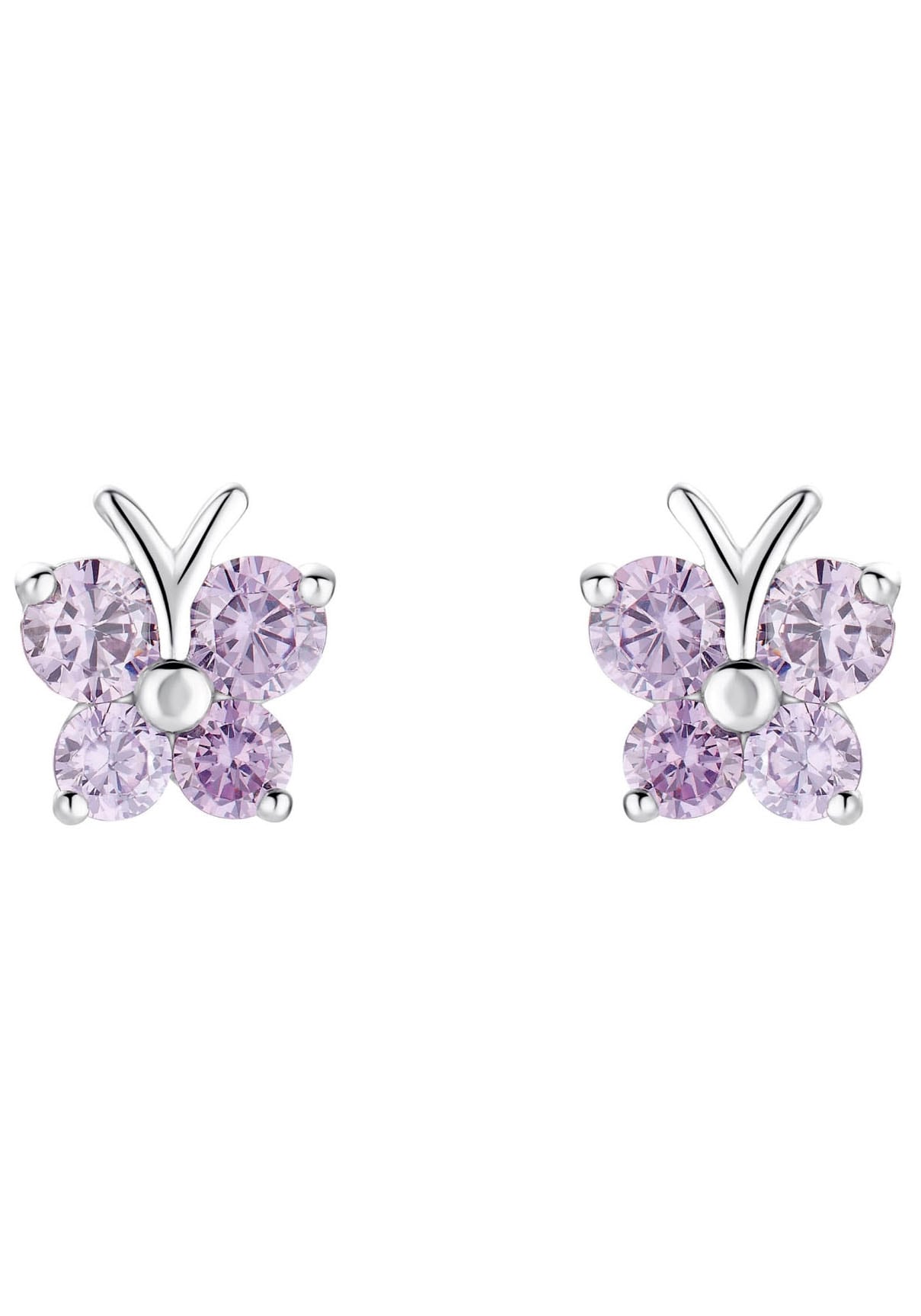 Amor Paar Ohrstecker »Butterflys, 9210039«, mit Zirkonia (synth.)