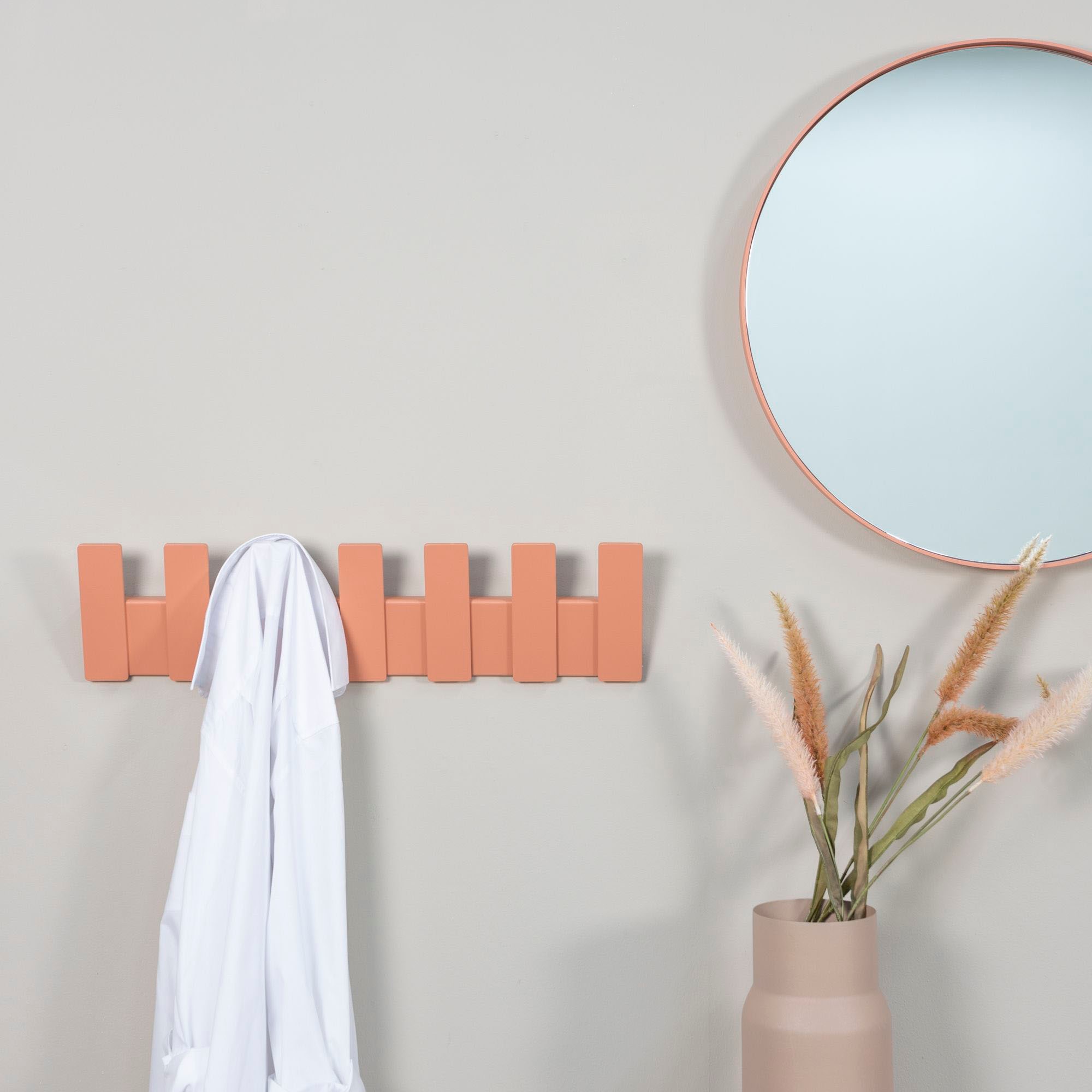 Spinder Design Garderobenhaken Metall, Breite 64 cm, 7 haken