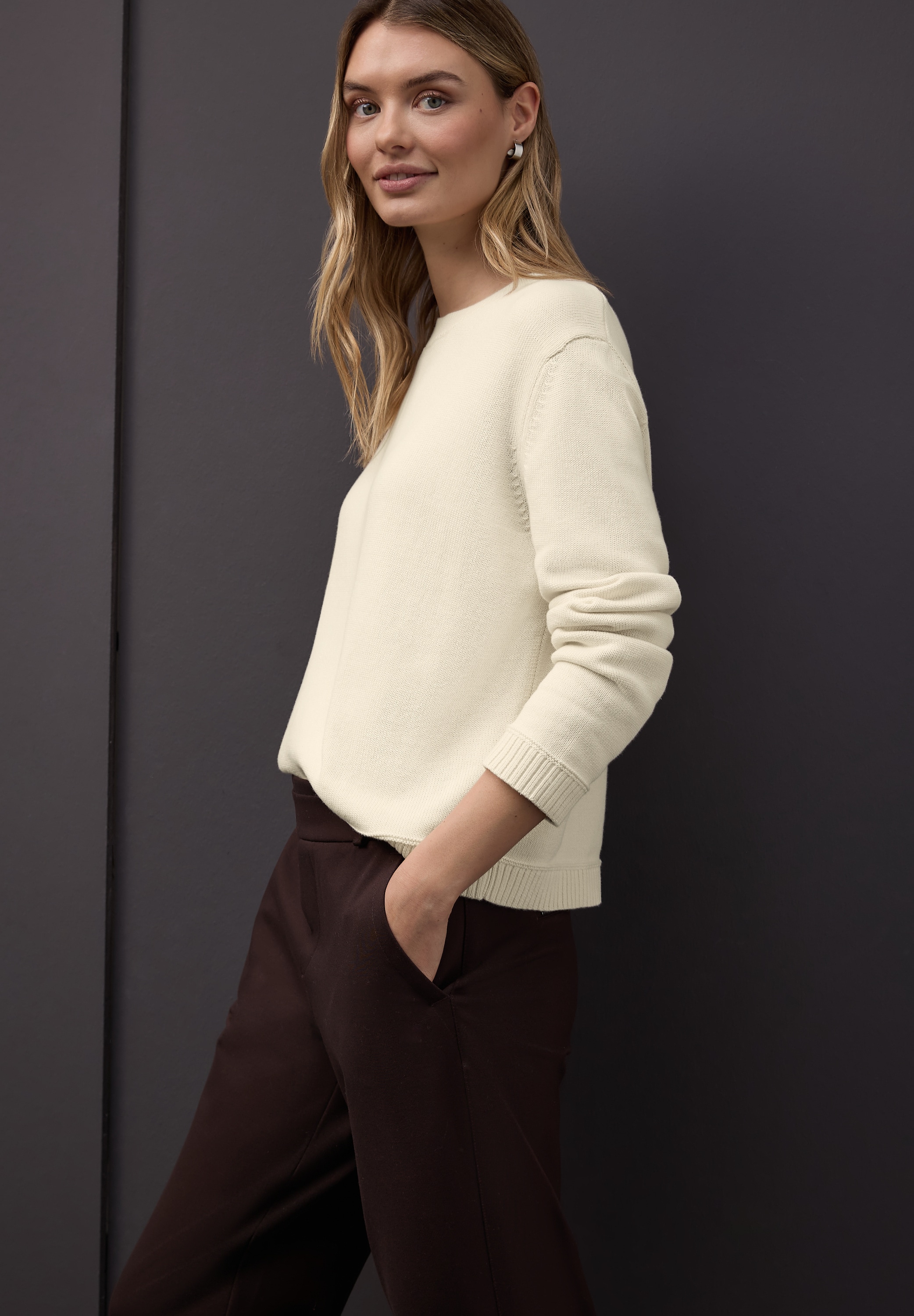 STREET ONE Strickpullover mit Rundhals