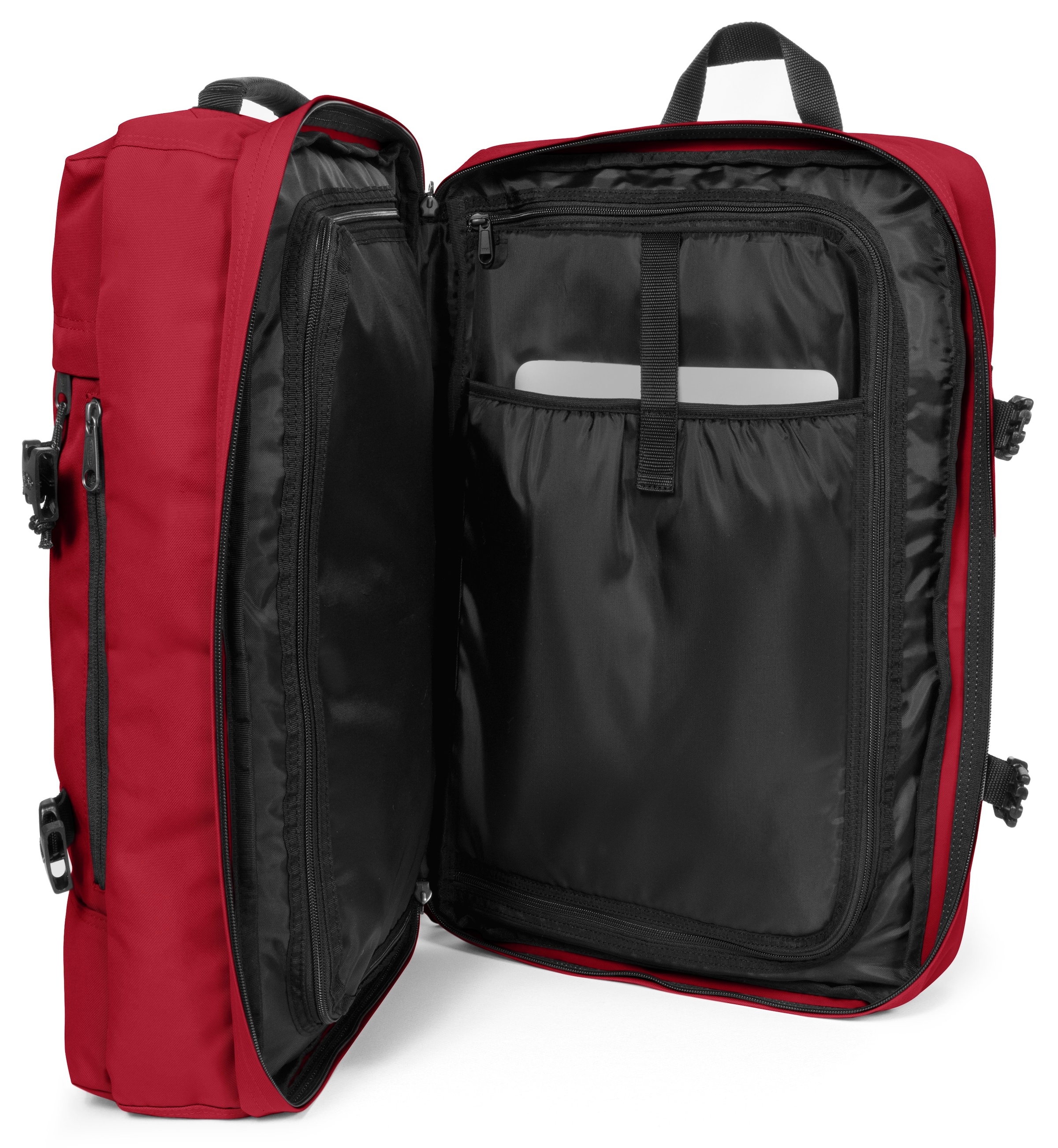 Eastpak Weichgepäck-Trolley »TRAVELPACK SCARLET RED«, Reisegepäck Duffle-Tasche Rucksack Freizeitrucksack