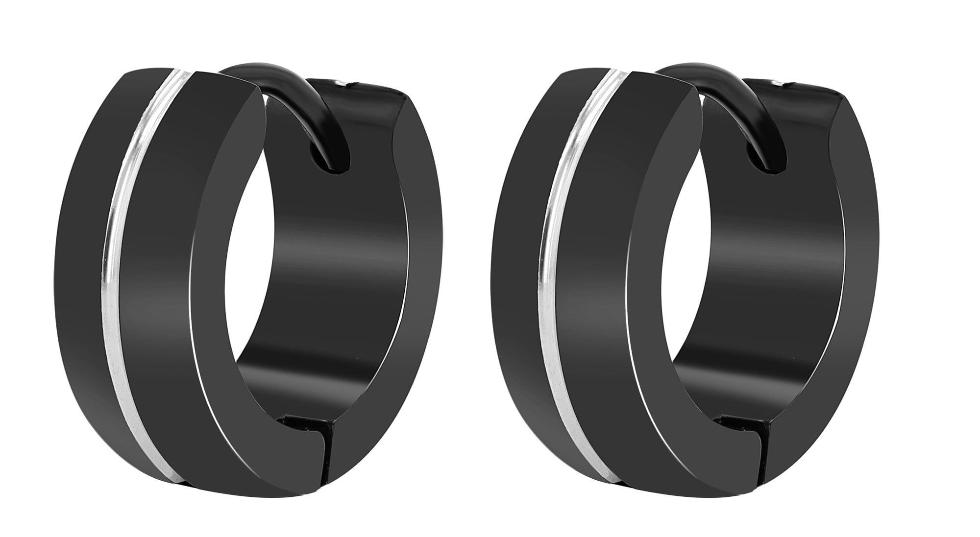 Adelia´s Paar Creolen »Unisex Ohrringe ¿ Creole aus Edelstahl«