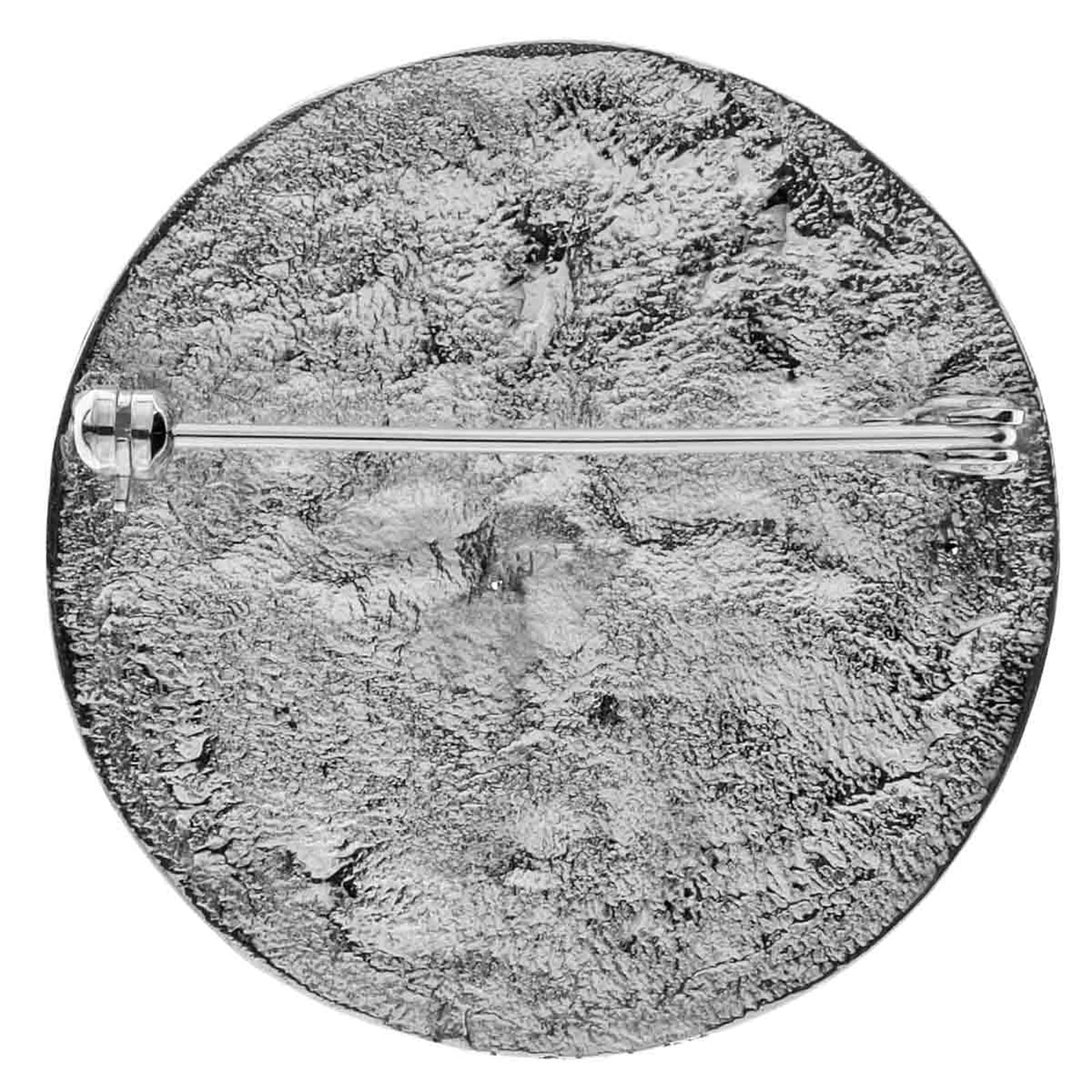 OSTSEE-SCHMUCK Brosche »- Hiddensee 42 mm rund - Silber 925/000 -,«
