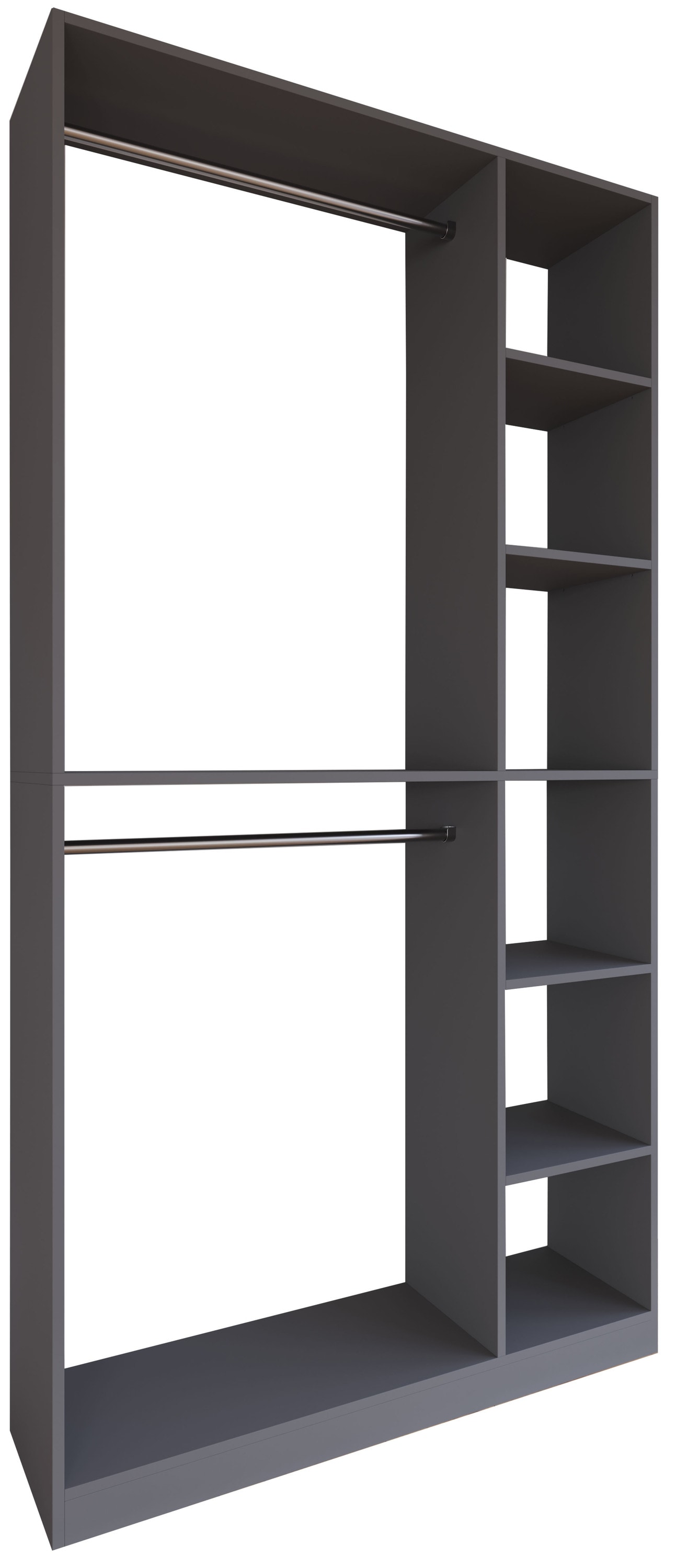 VCM Kleiderschrank »VCM Holz Kleiderschrank | offener Schrank |begehbarer |Kleiderregal |Maße ca B. 110 x H. 211 x T. 35 cm - Palosa XL«, (1 St.)
