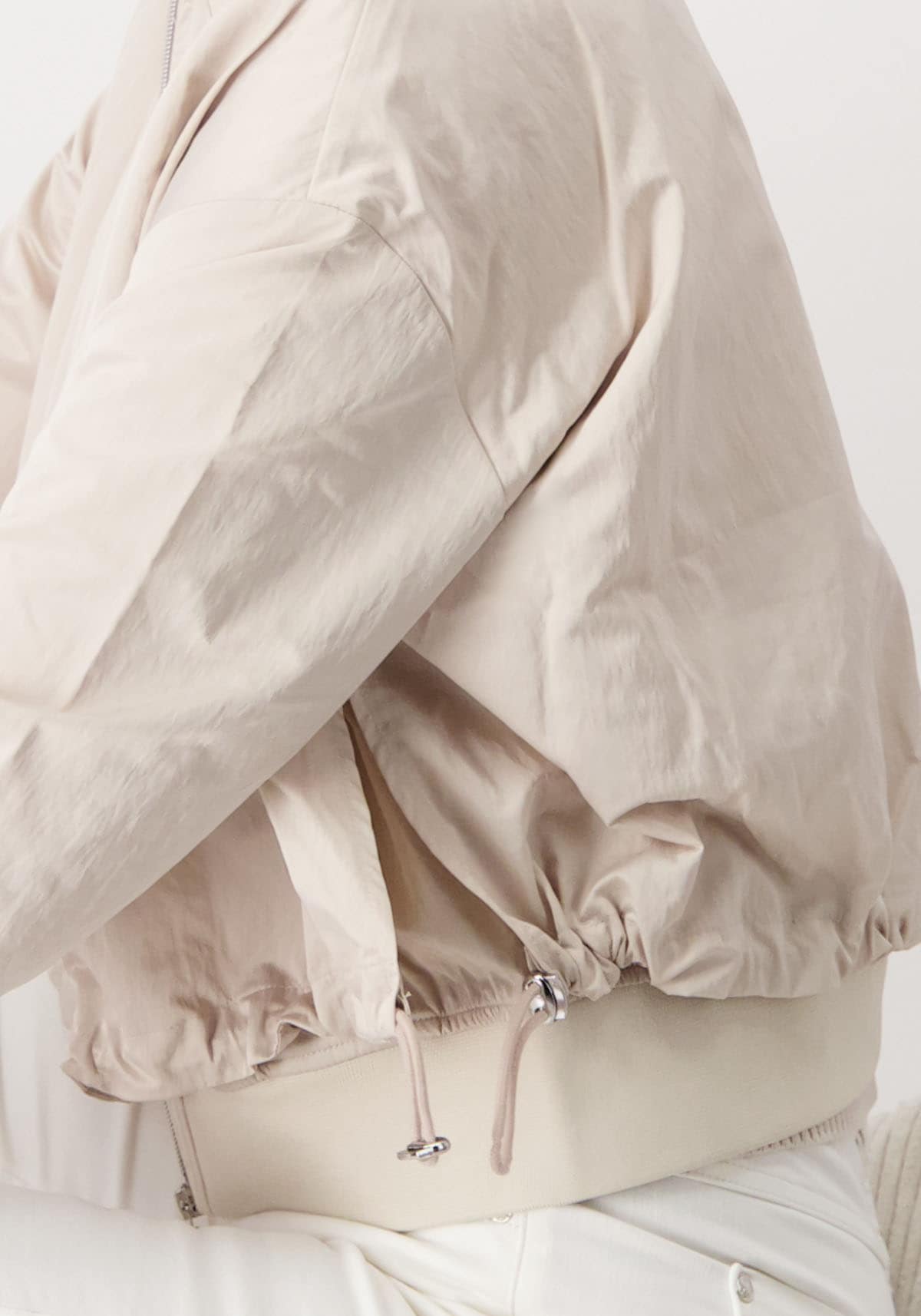 Monari Blouson »Jacke Nylon«, ohne Kapuze, mit Zwei-Wege-Reißverschluss