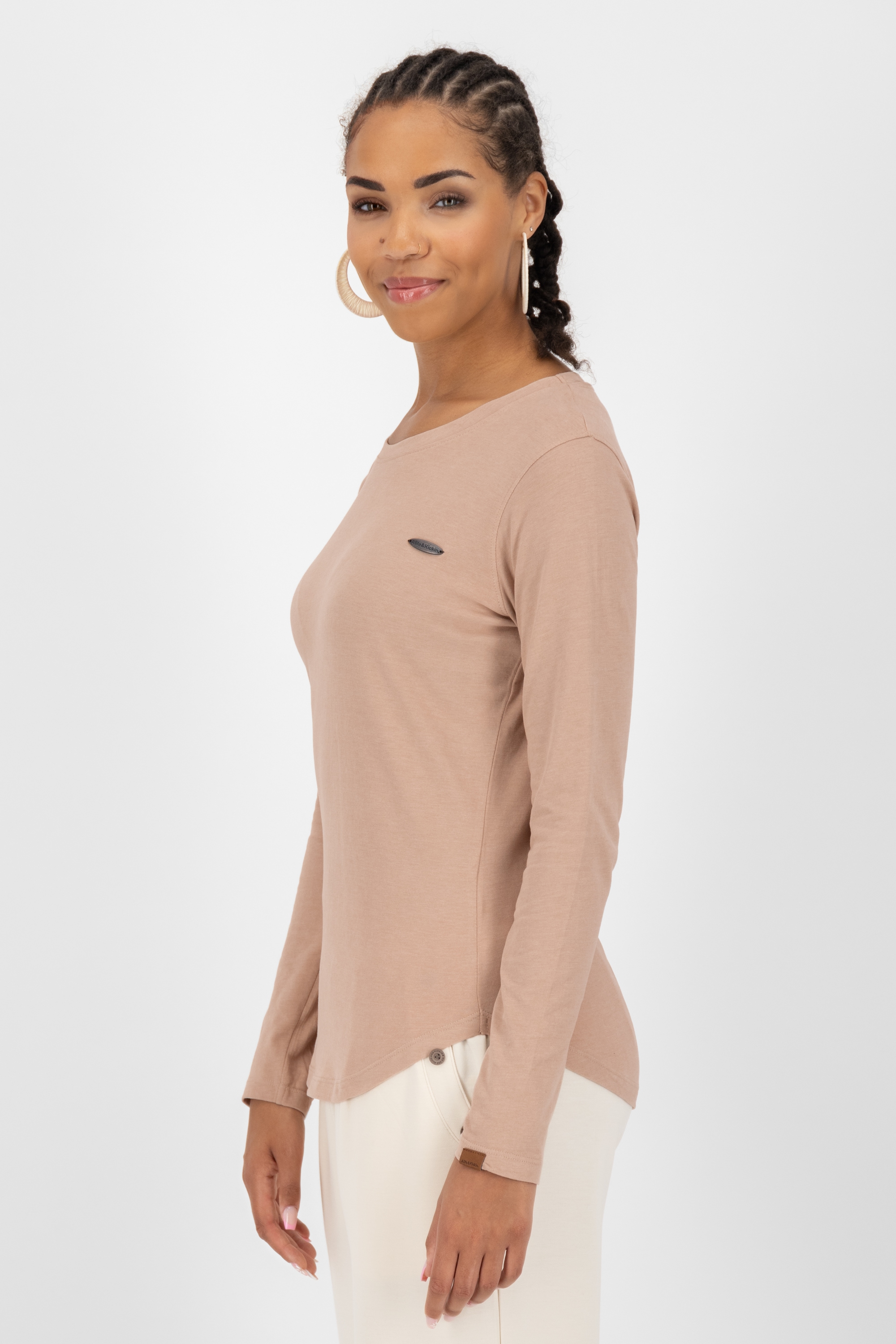 Alife & Kickin Langarmshirt Figurnah geschnittenes Longsleeve Shirt mit Rundhalsausschnitt