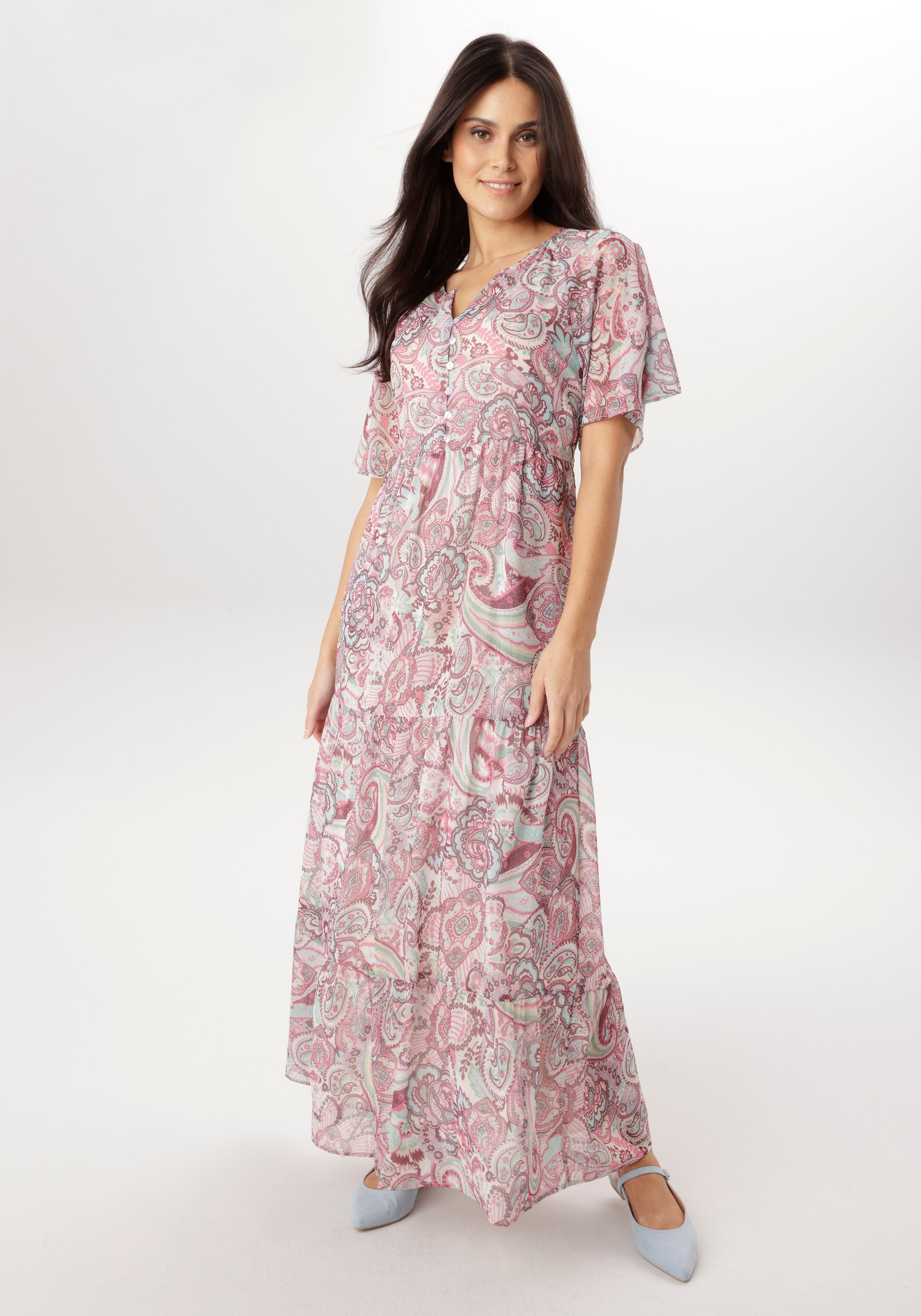 Aniston SELECTED Maxikleid mit verspieltem Paisleymuster - NEUE KOLLEKTION