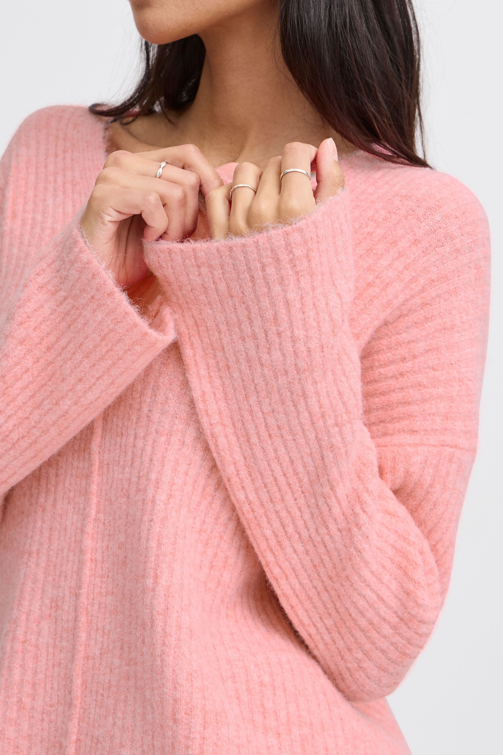 b.young Strickfleece-Pullover »Strickpullover BYOMEA V-NECK JUMPER -«