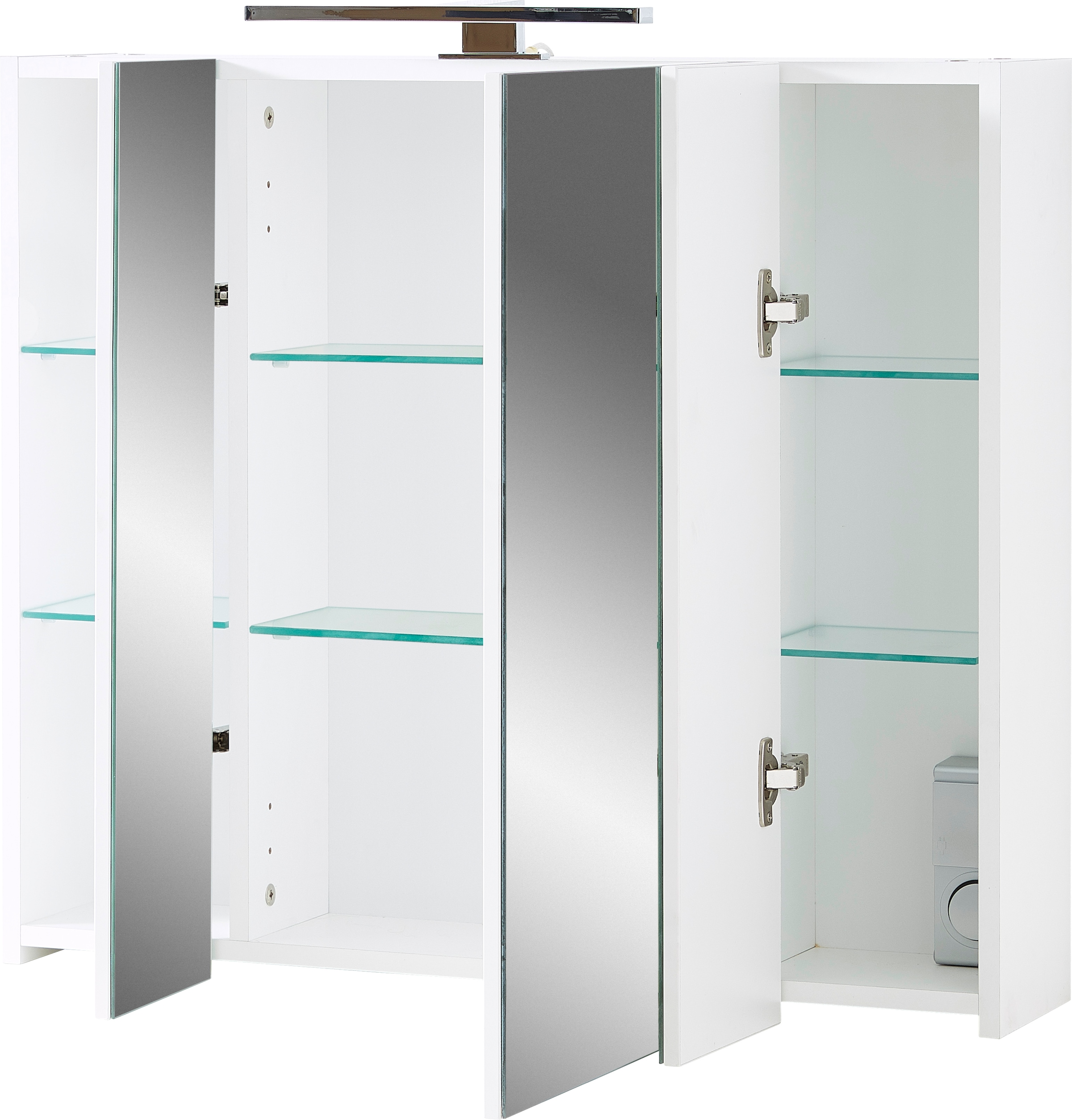 GERMANIA Badmöbel-Set »Ameca«, (2 St.), Badezimmer-Set bestehend aus Waschbeckenunterschrank & Spiegelschrank