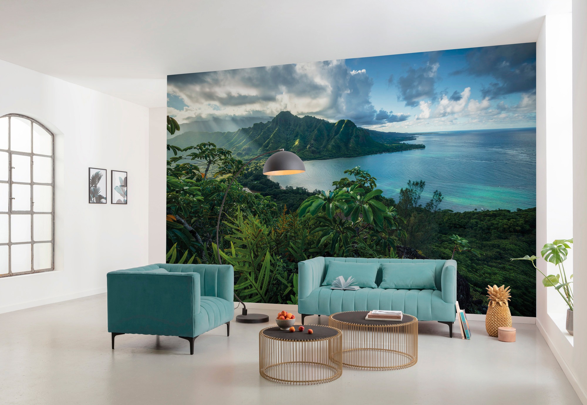 Komar Vliestapete »Digitaldruck Vlies - Jurassic Island - Größe 450 x 280 cm«, bedruckt, Wohnzimmer, Schlafzimmer