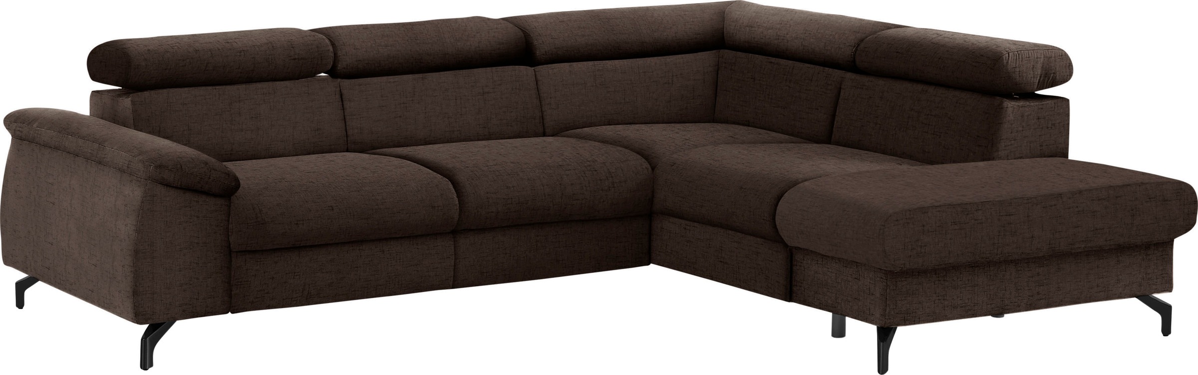 COTTA Ecksofa »Kitty L-Form, B: 249 cm«, mit Kopfteilverstellung, optional Bettfunktion & Bettkasten