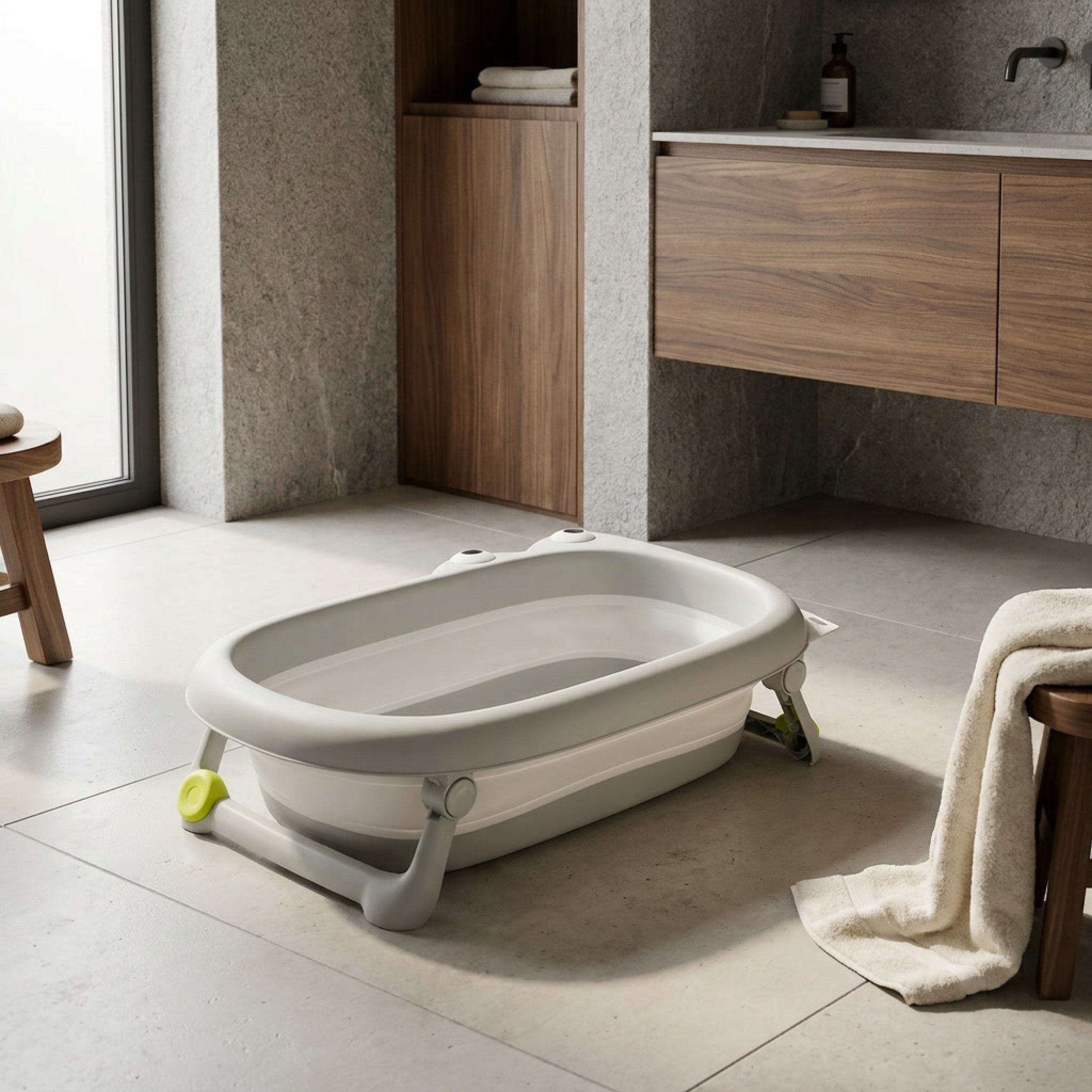 Fillikid Babybadewanne »Faltbadewanne Dino« Höhe 23 cm mit Ablaufstöpsel