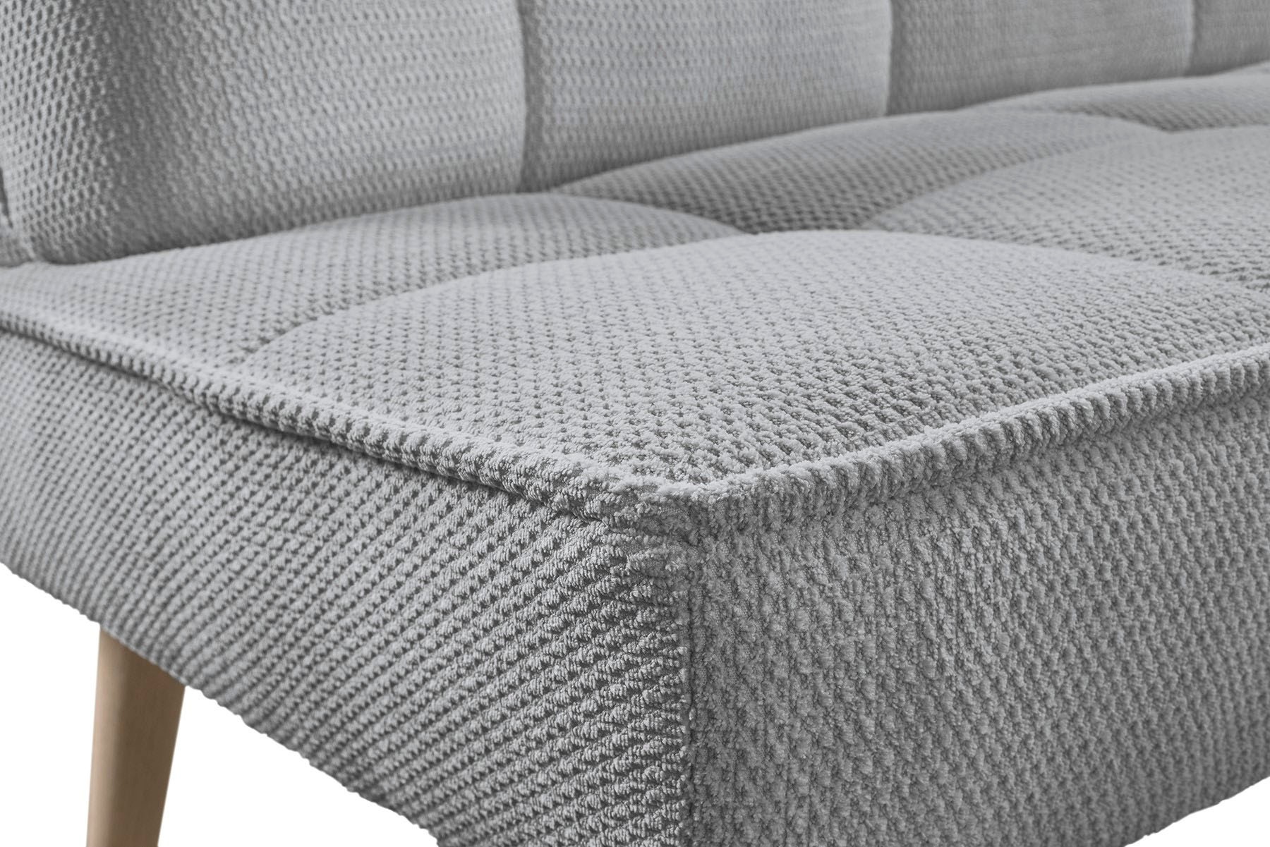 exxpo - sofa fashion Eckbank »Latte« moderne Sitz- und Rückensteppung, bequem und elegant, hoher Holzfuß