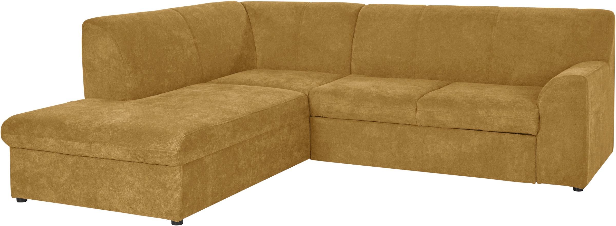 DOMO collection Ecksofa »Topper zeitlos elegant, kompakte Stellmaße, OTTOs Choice, L-Form«, mit Ottomane, wahlweise mit Schlaffunktion
