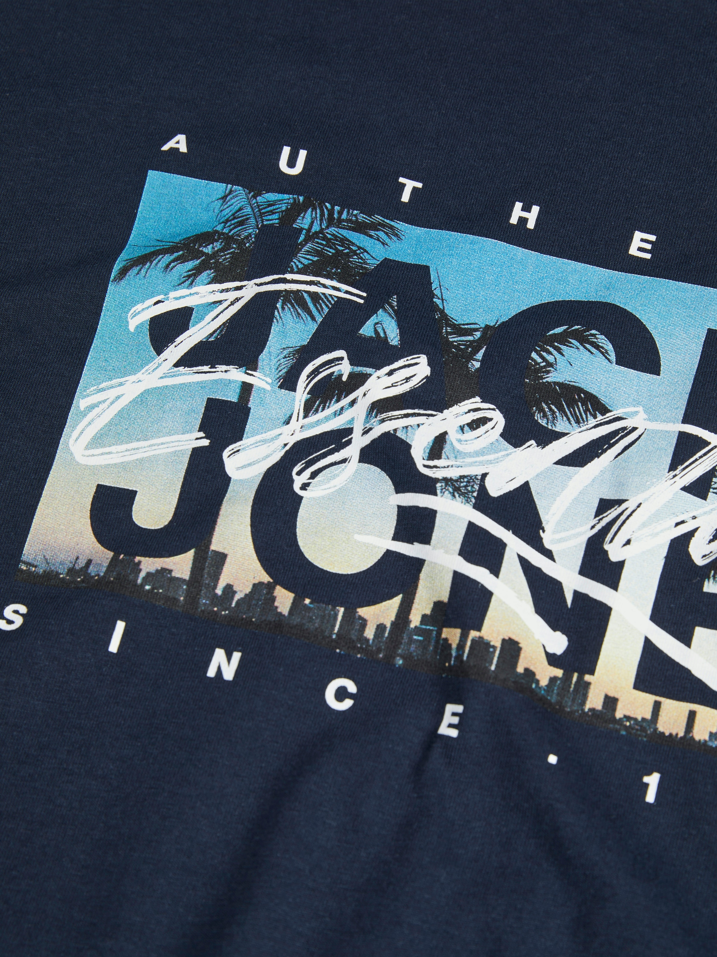 Jack & Jones Print-Shirt »JJCOLTON PHOTOPRINT TEE SS CREW NECK«
