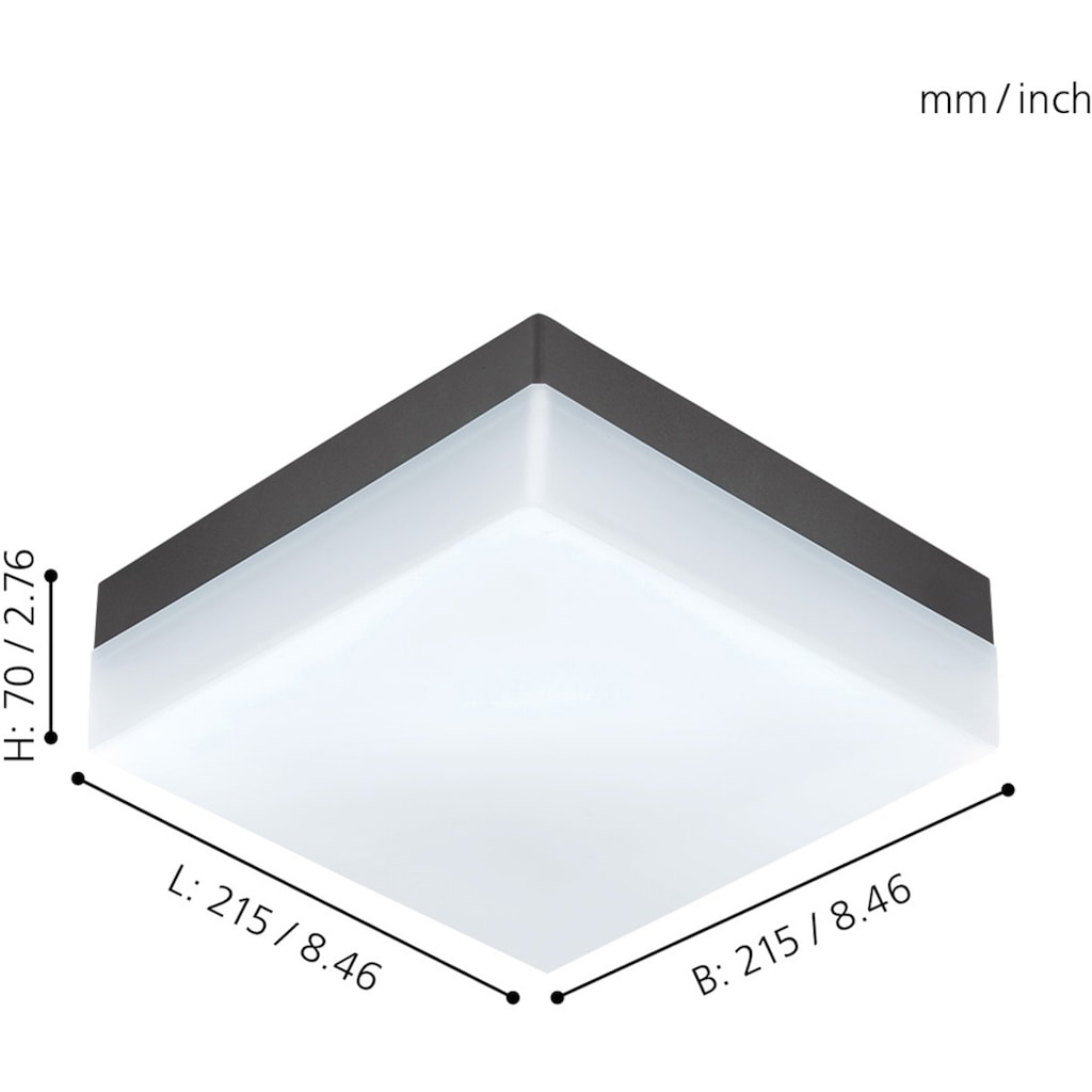 EGLO LED Außen-Deckenleuchte »SONELLA«, 1 flammig-flammig