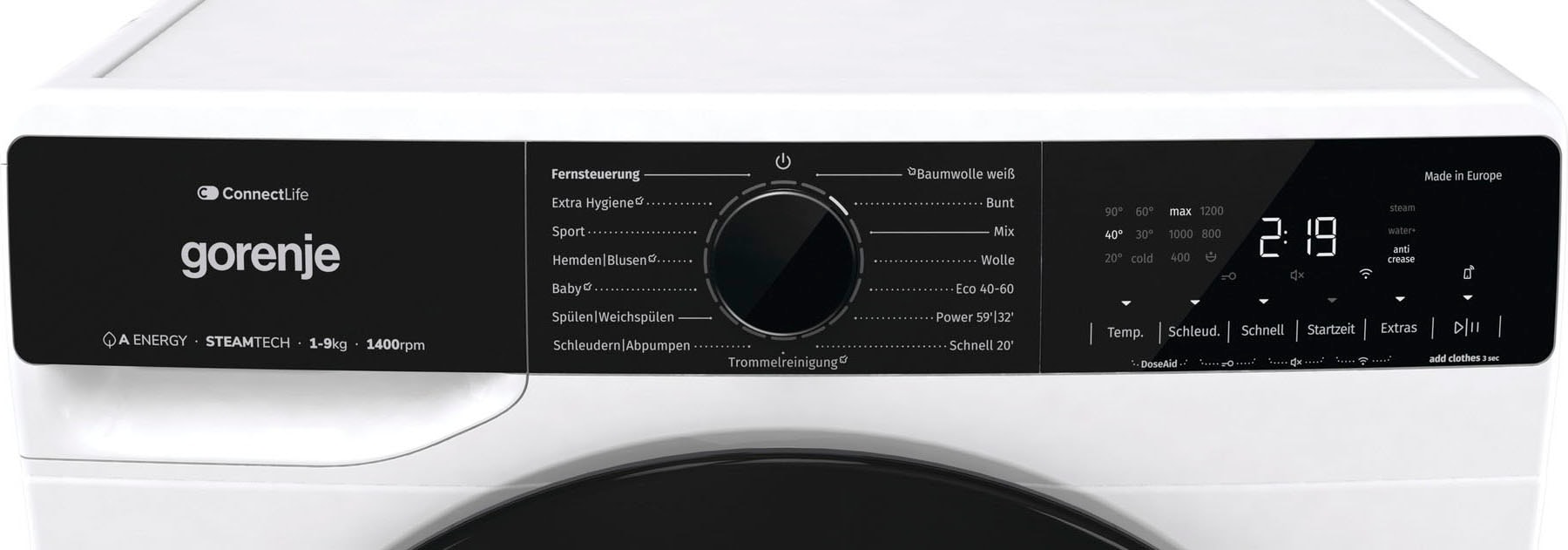 GORENJE Waschmaschine »WPNA 94 ATSWIFI3«, 9 kg, 1400 U/min