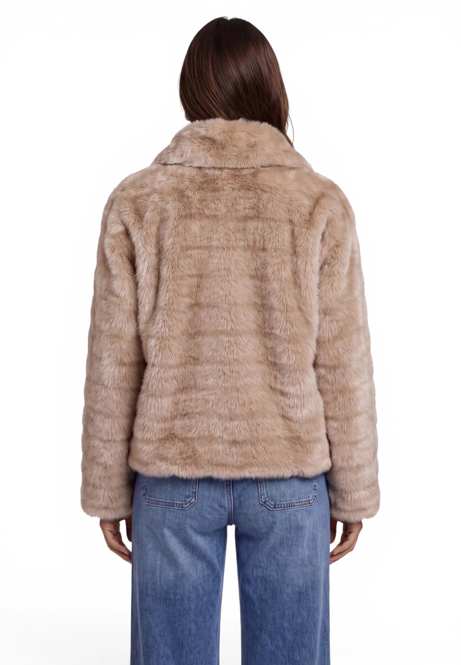 Zero Plüschjacke »Plüschjacke mit Reißverschluss«