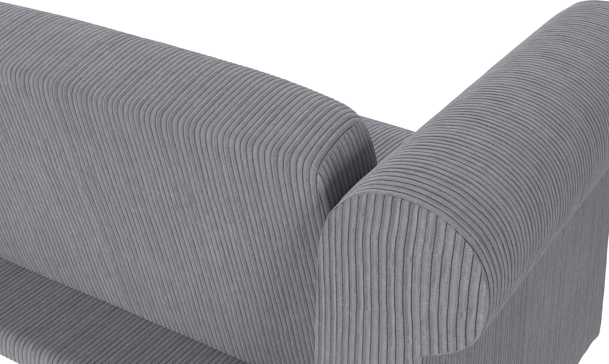 Dorel Home 3-Sitzer »Felix II, Schlafsofa 236cm, (Liegefläche 108x190cm), Rückenlehne«, 3-fach verstellbar, Sitzhöhe 46 cm, Cord