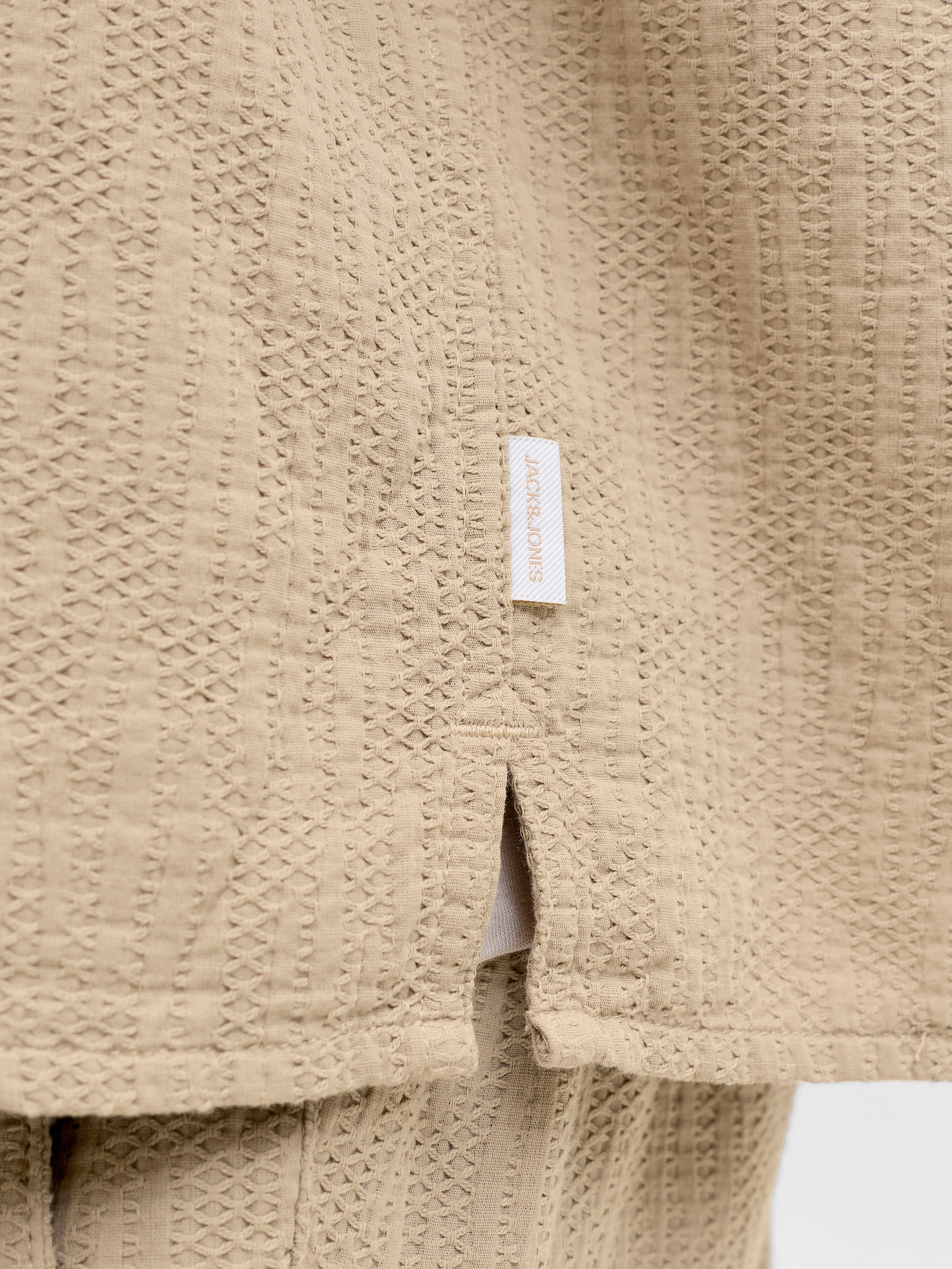 Jack & Jones Kurzarmhemd »JORMONTAUK WAVY TEXTURE SHIRT SS SN« Baumwolle, relaxed fit