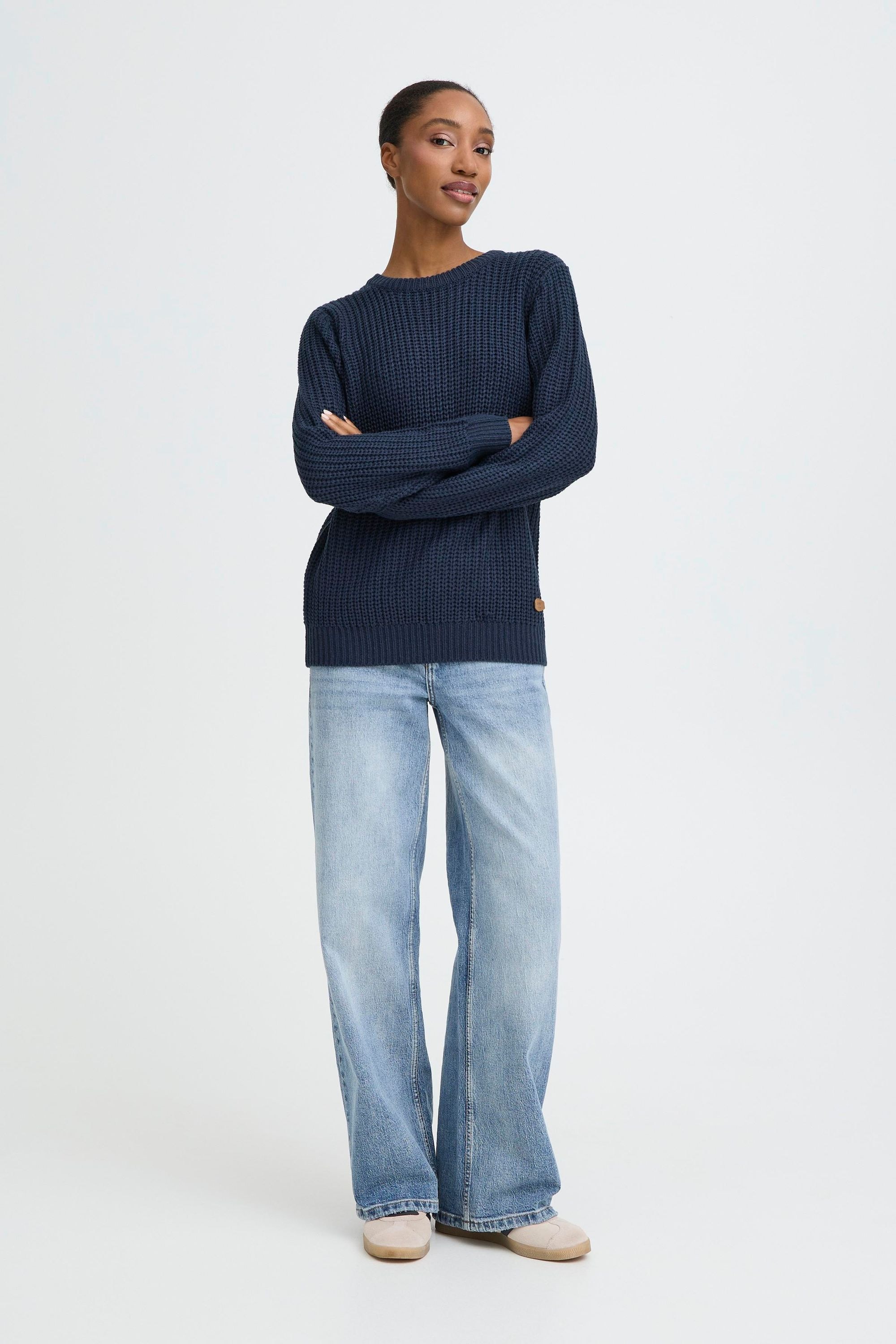 OXMO Strickfleece-Pullover »Strickpullover OXEdna«