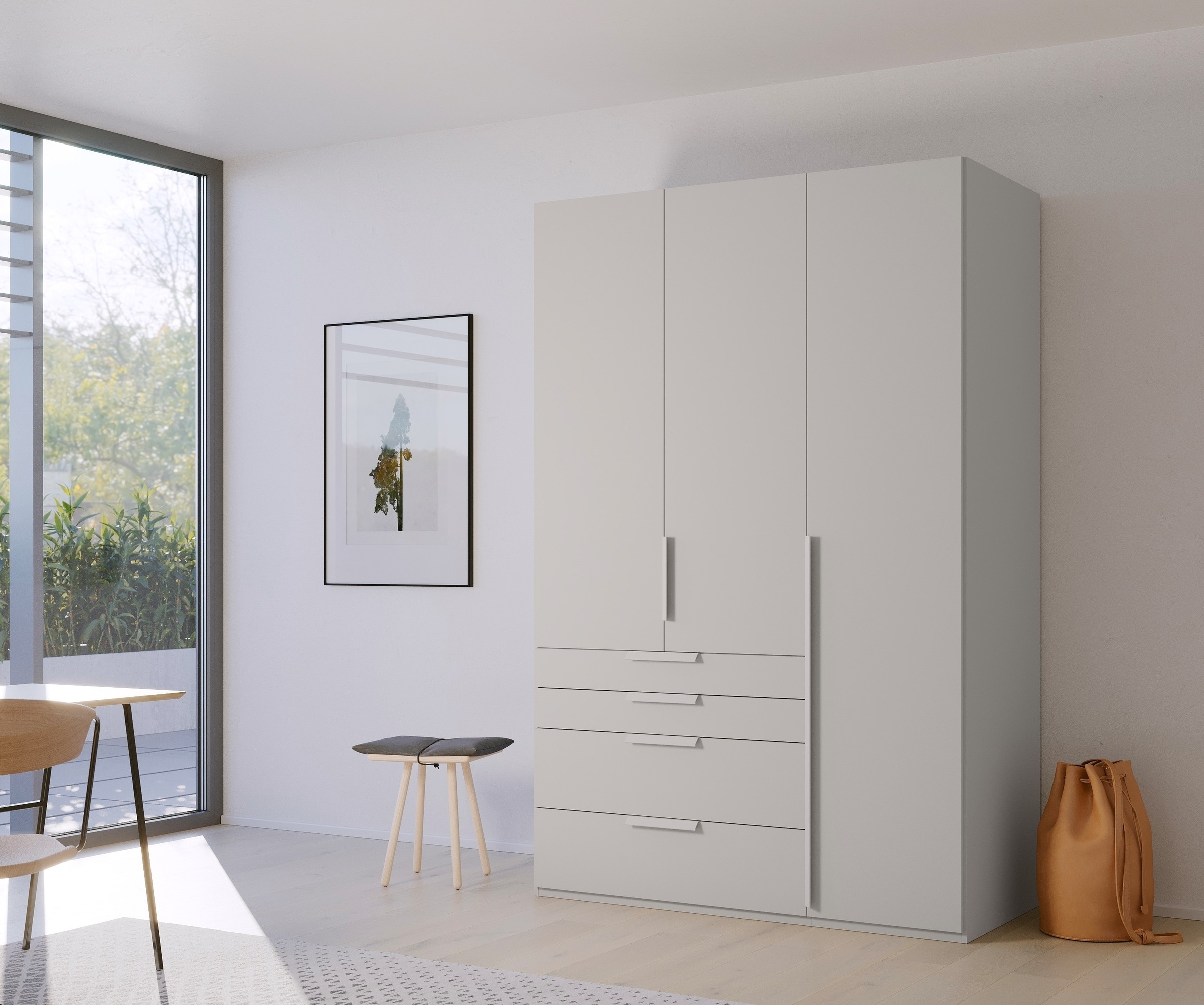 rauch Drehtürenschrank »Purisma« mit Schubladen und umfangreichem Zubehör, mit Soft-Close-Funktion