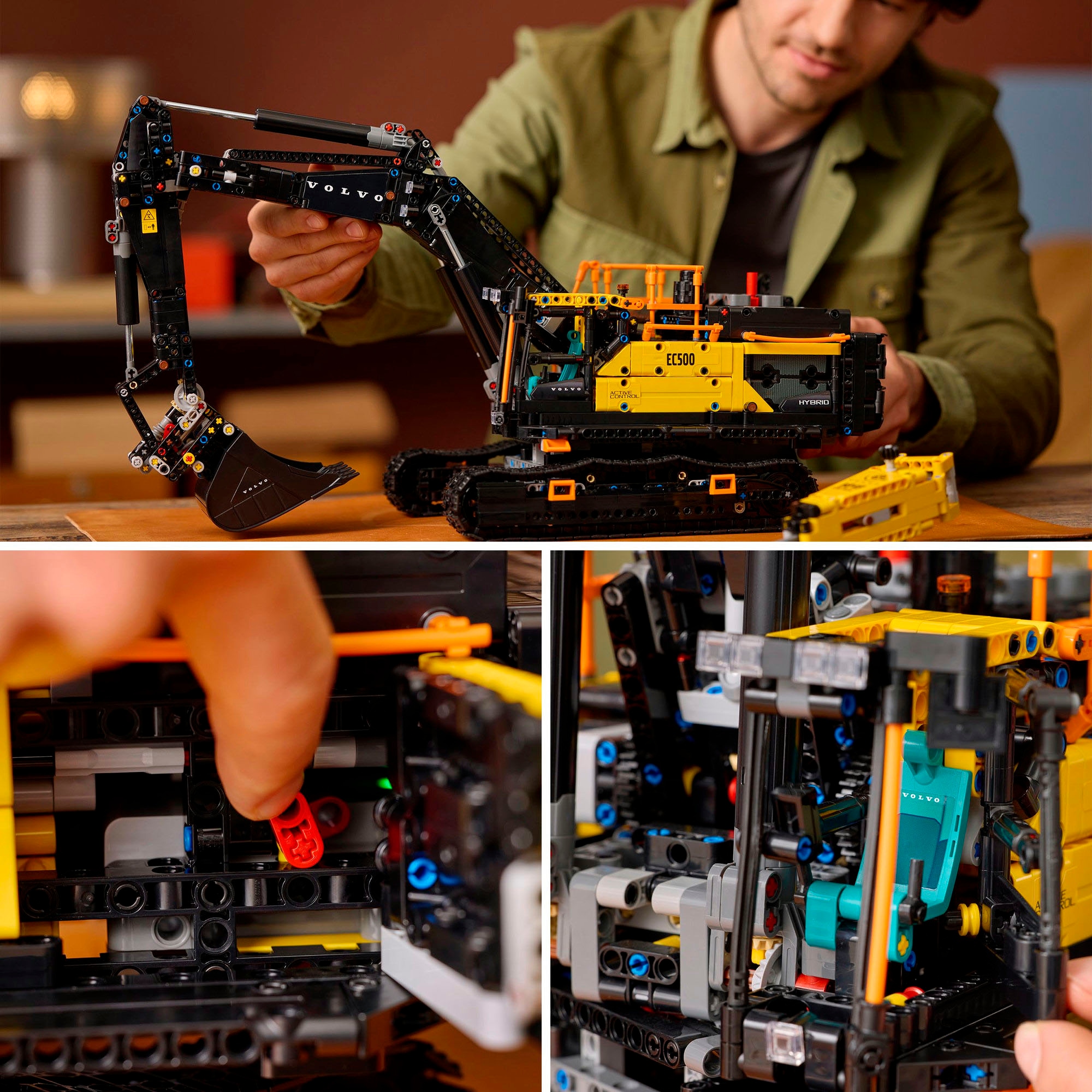 LEGO® Konstruktionsspielsteine »Volvo EC500 Hybrid Bagger (42215), LEGO Technic«, (2359 St.), Made in Europe