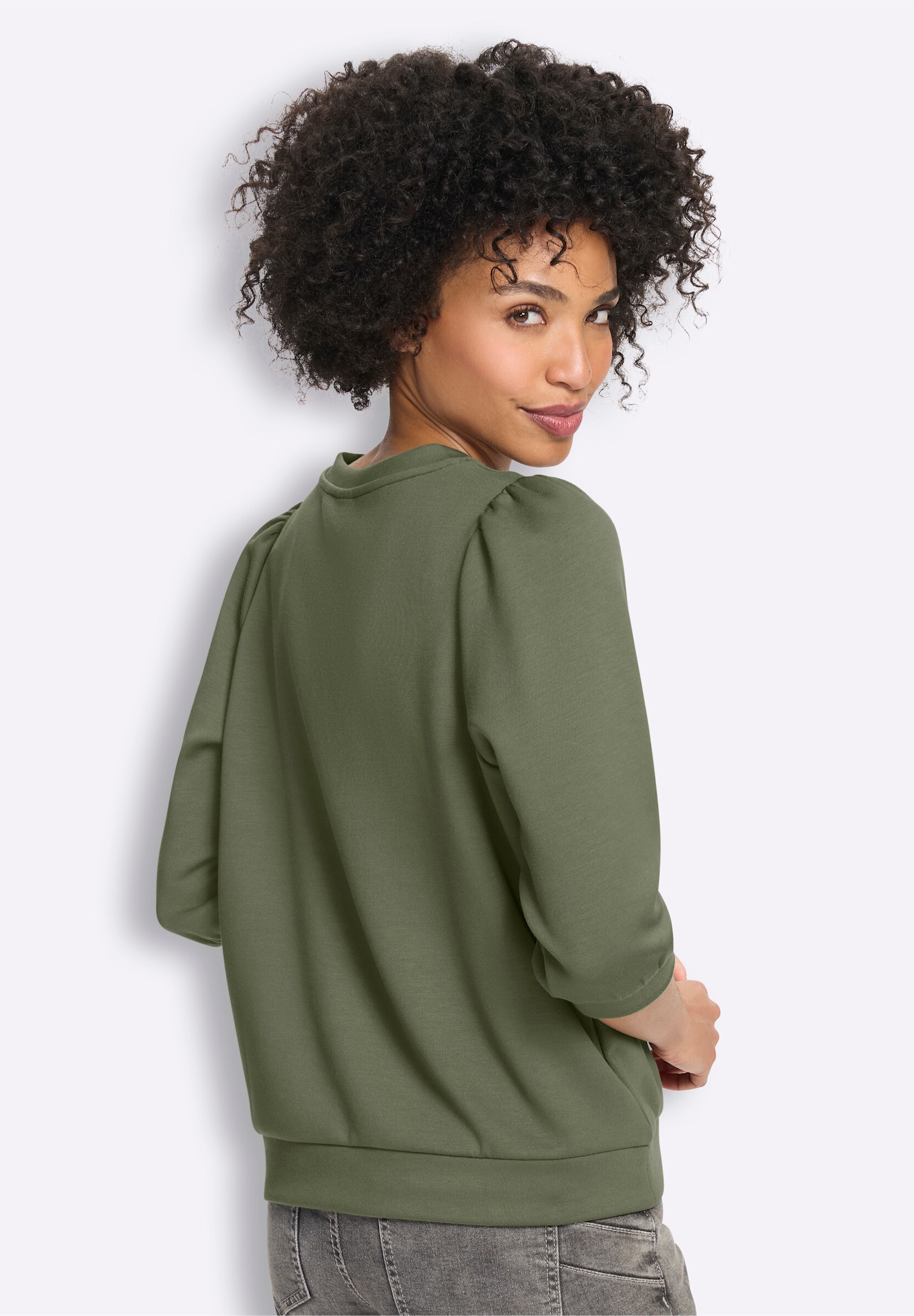 heine Sweatshirt »Sweatshirt Sweatshirt mit 3/4-Arm«
