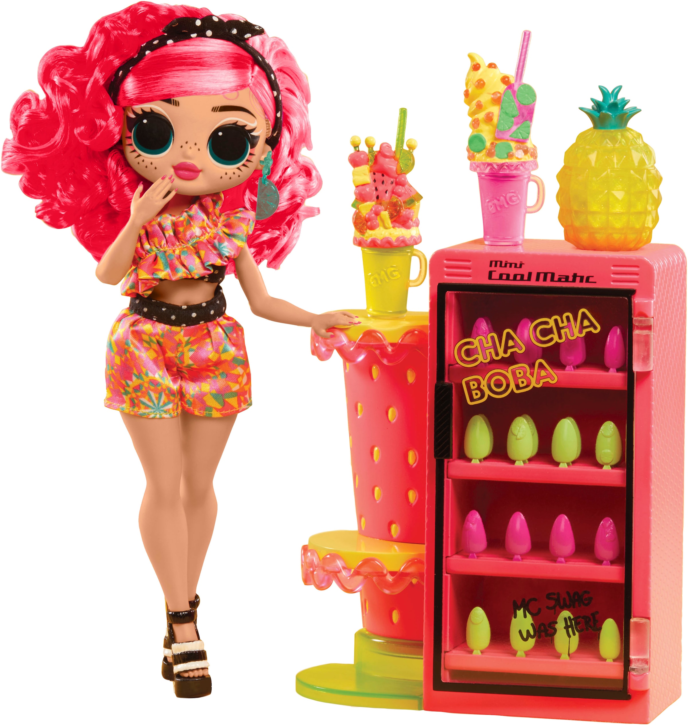 Anziehpuppe »OMG Sweet Nails™ - Pinky Pops Fruit Shop«