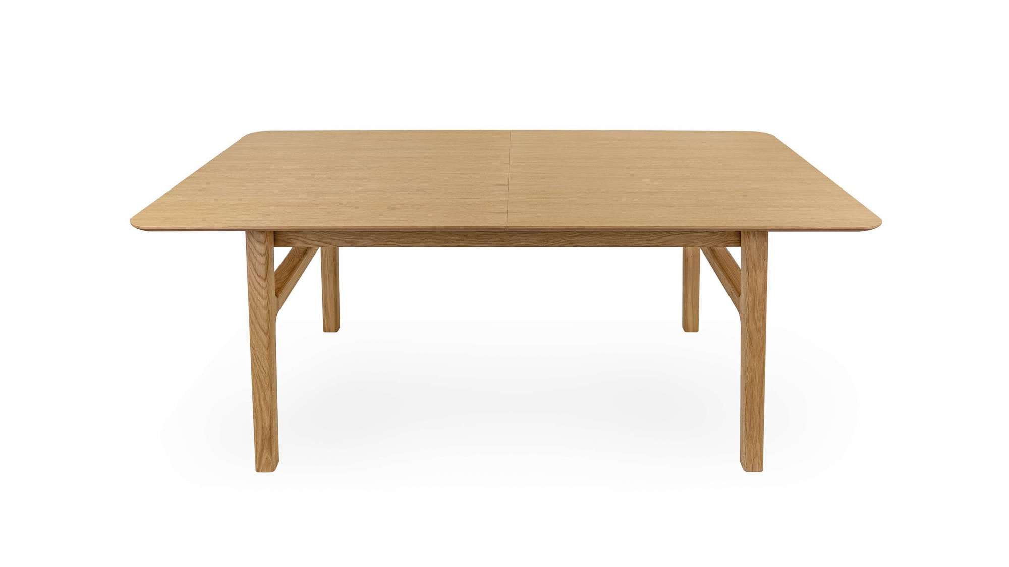 Woodman Esstisch »Curved«, Scandi Design, Breite 180 cm, ausziehbar auf 220 cm