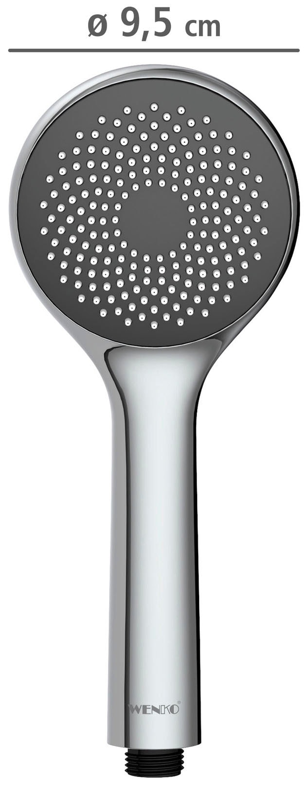 WENKO Handbrause »Watersaving System«, Duschkopf Watersaving, Durchmesser 9,6 cm