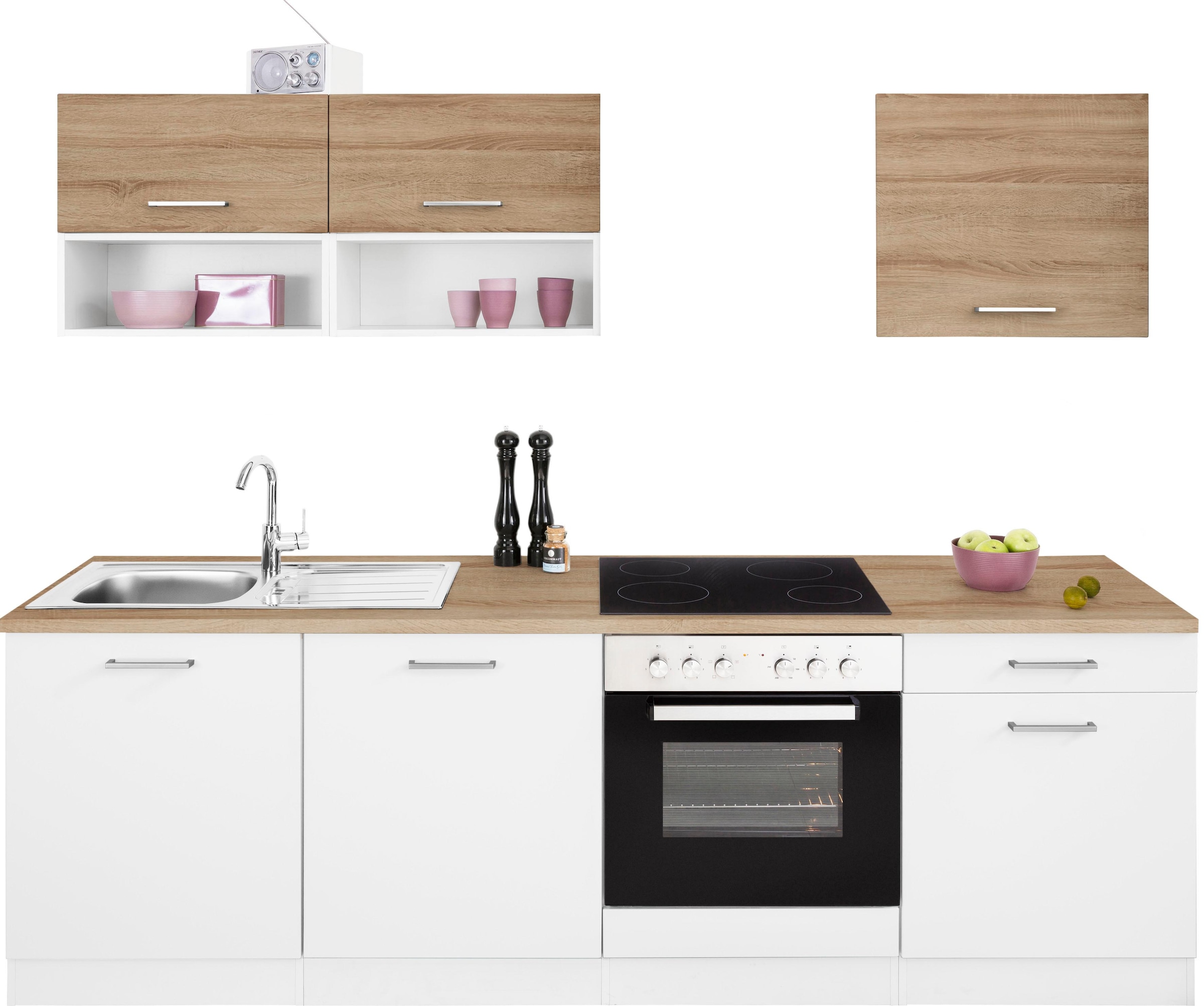 HELD MÖBEL Küchenzeile Geschirrspülmaschine Breite ohne im Online »Visby«, OTTO 240 E-Geräte, für cm Shop
