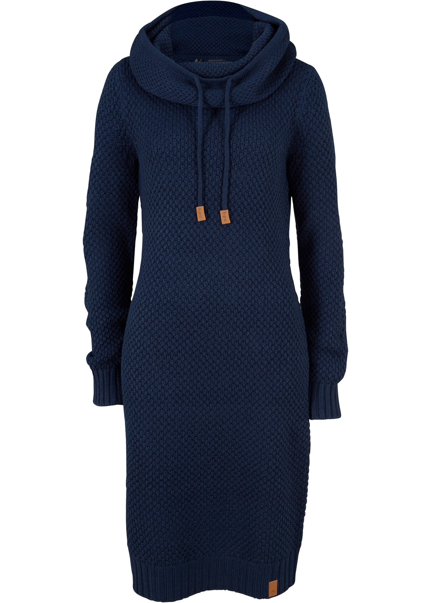 bonprix Strickkleid »Strickkleid mit Schalkragen« mit Schalkragen