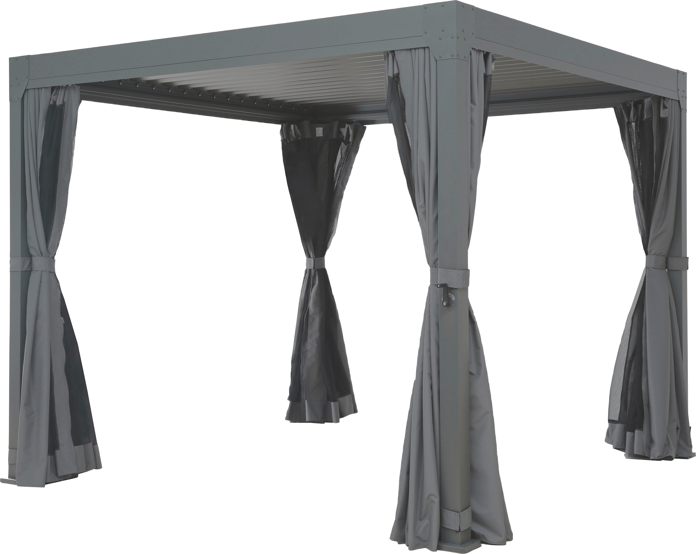 KONIFERA Pavillon »Palma«, Pergola, mit Lamellendach, Sockelmaß: 300x300 cm oder 400x300 cm