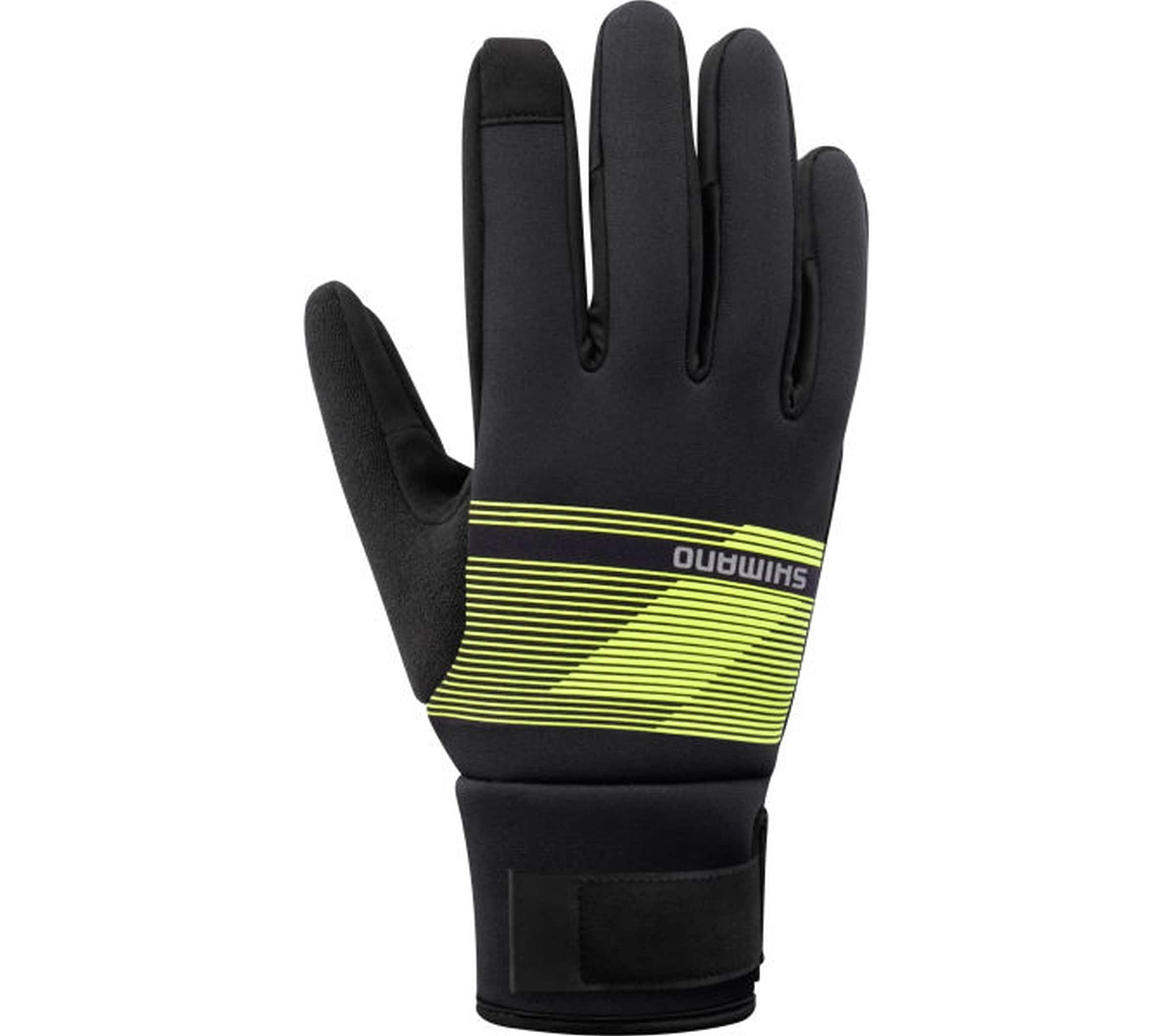 Shimano Fahrradhandschuhe »Fahrrad-Handschuhe WINDBREAK Thermal, Neon Yellow«