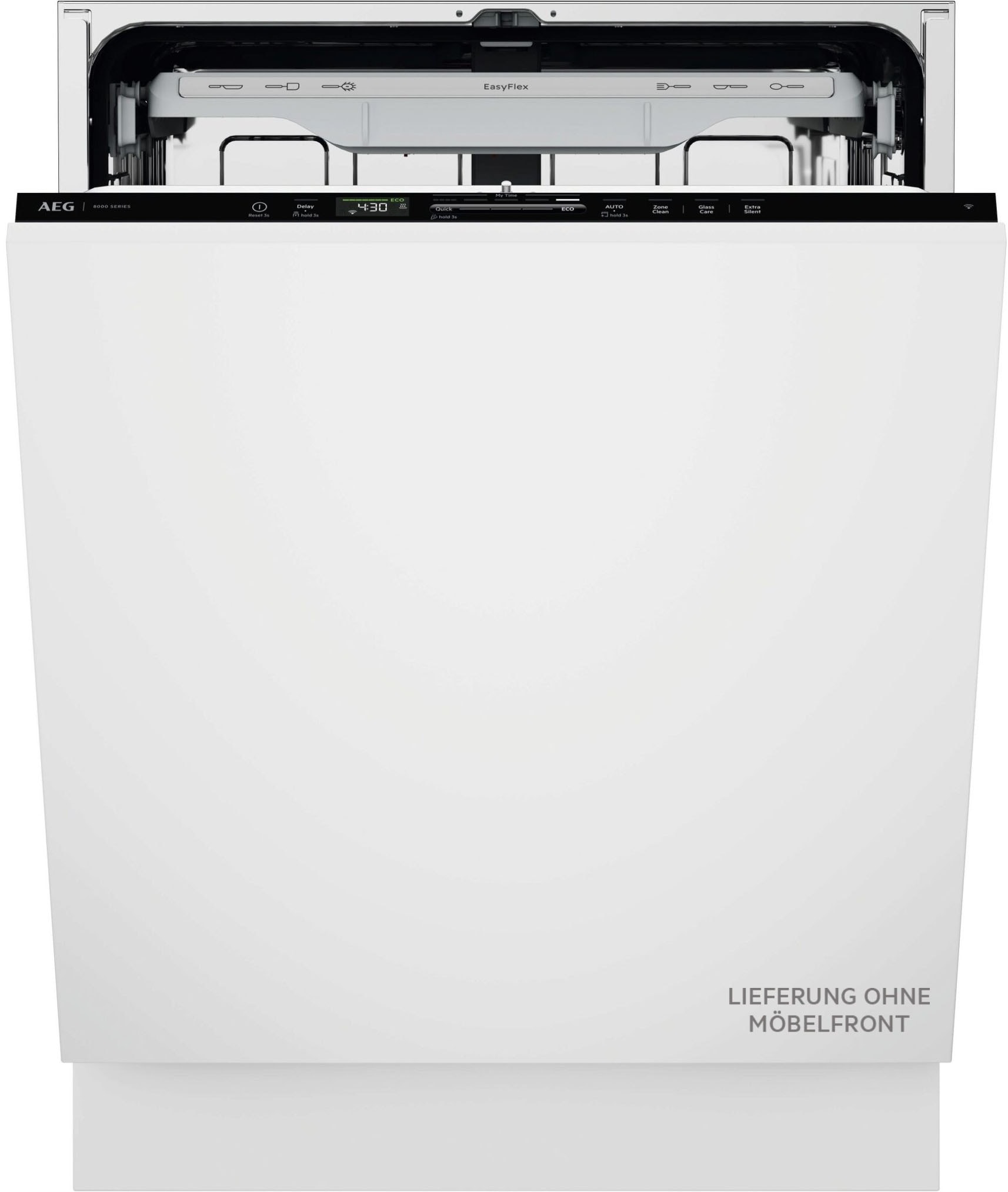 Aeg vollintegrierbarer Geschirrspüler Serie 8000, 60 cm, WiFi »GI8200A2TC« 14 tlg. Maßgedecke Leise Spülmaschine 38 dB kraftvoll gegen...