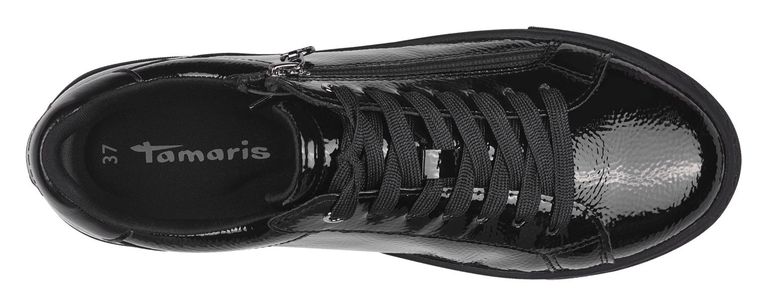 Tamaris Plateausneaker  , Freizeitschuh, Halbschuh, Schnürschuh mit T-Logoanhänger, vegan